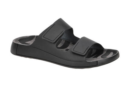 ECCO Cozmo Slide Ledersandale mit zwei Riemen für Herren