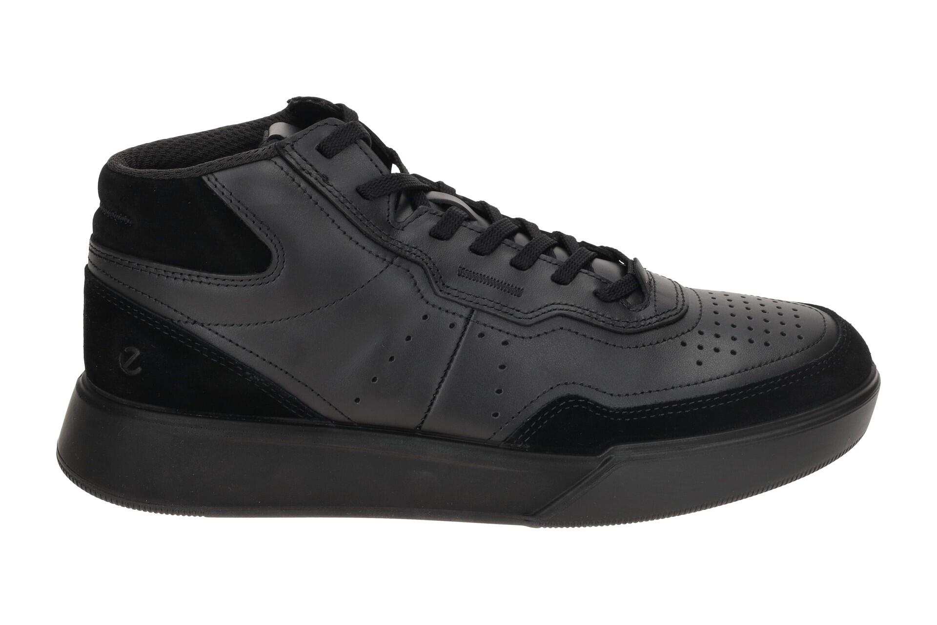 ecco Street Court Schuhe Mid Sneaker schwarz 539824 2/7