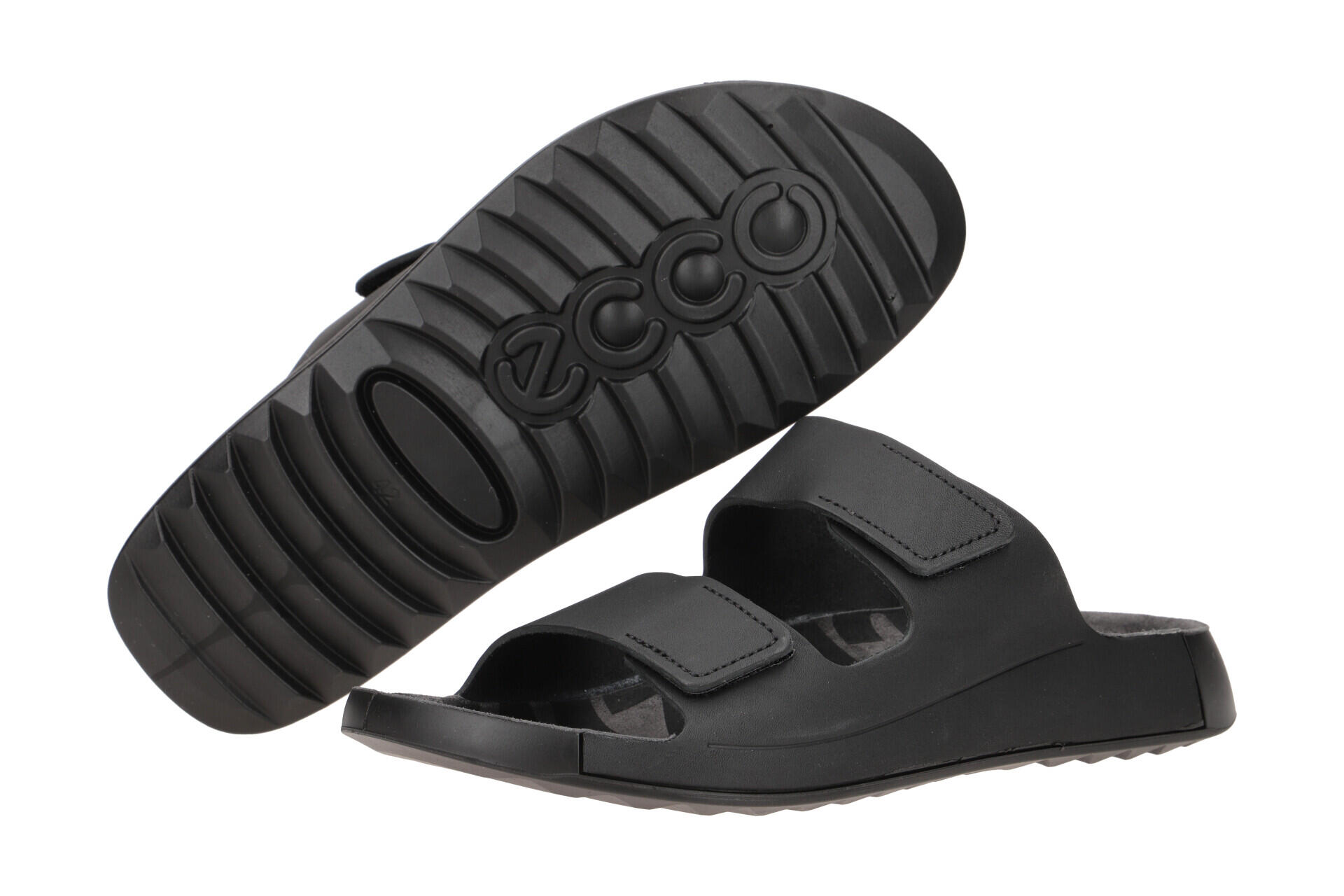 Ecco Cozmo Herren Pantolette schwarz Klett 500904 3/7