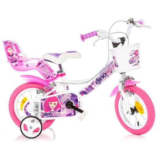 Vélo fille Dino Bikes Fairy White 12 pouces