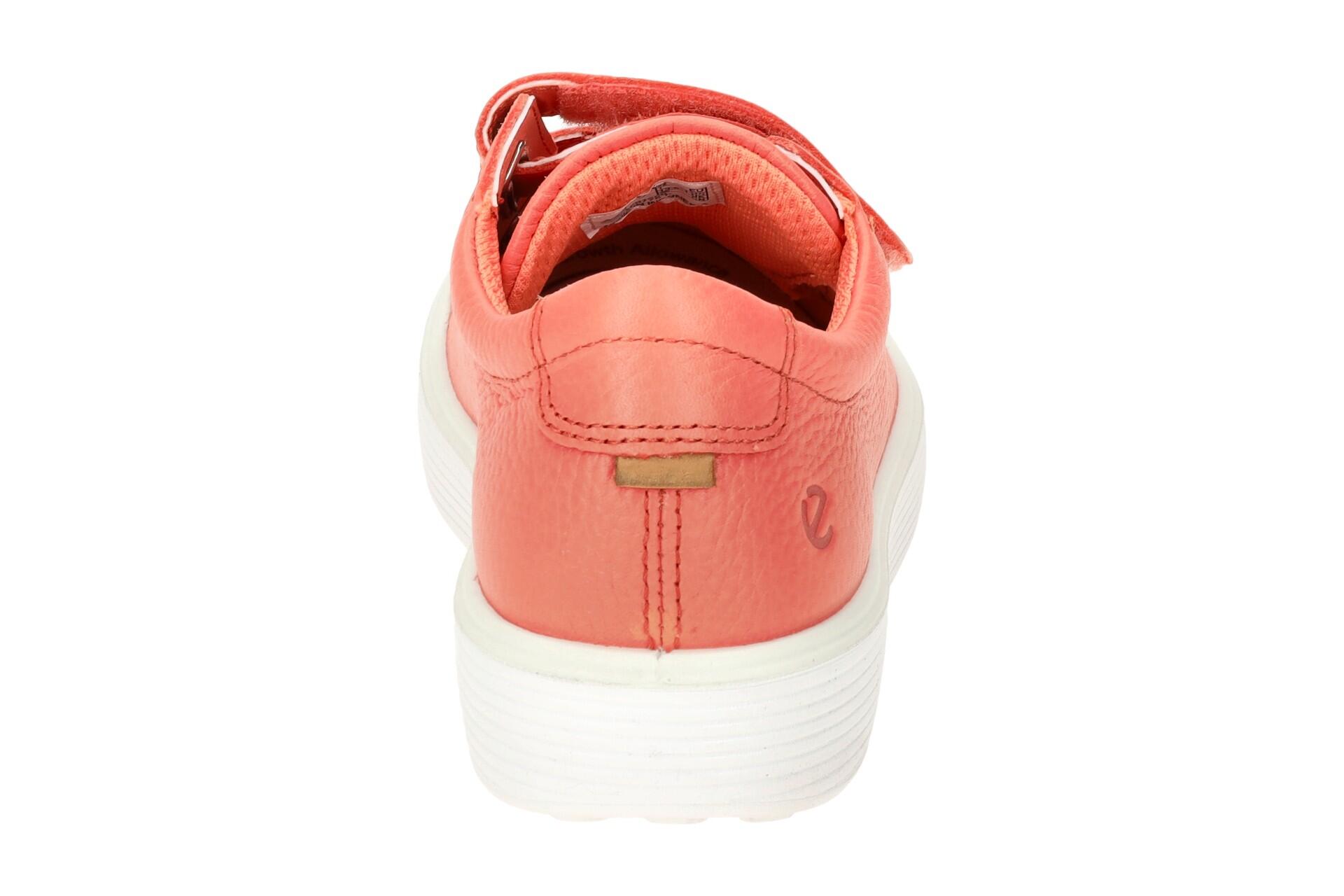 Ecco Soft 60 Kinder Schuhe Slipper rot coral Klett 713812 5/7