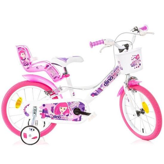 Vélo fille Dino Bikes Fairy blanc 16 pouces