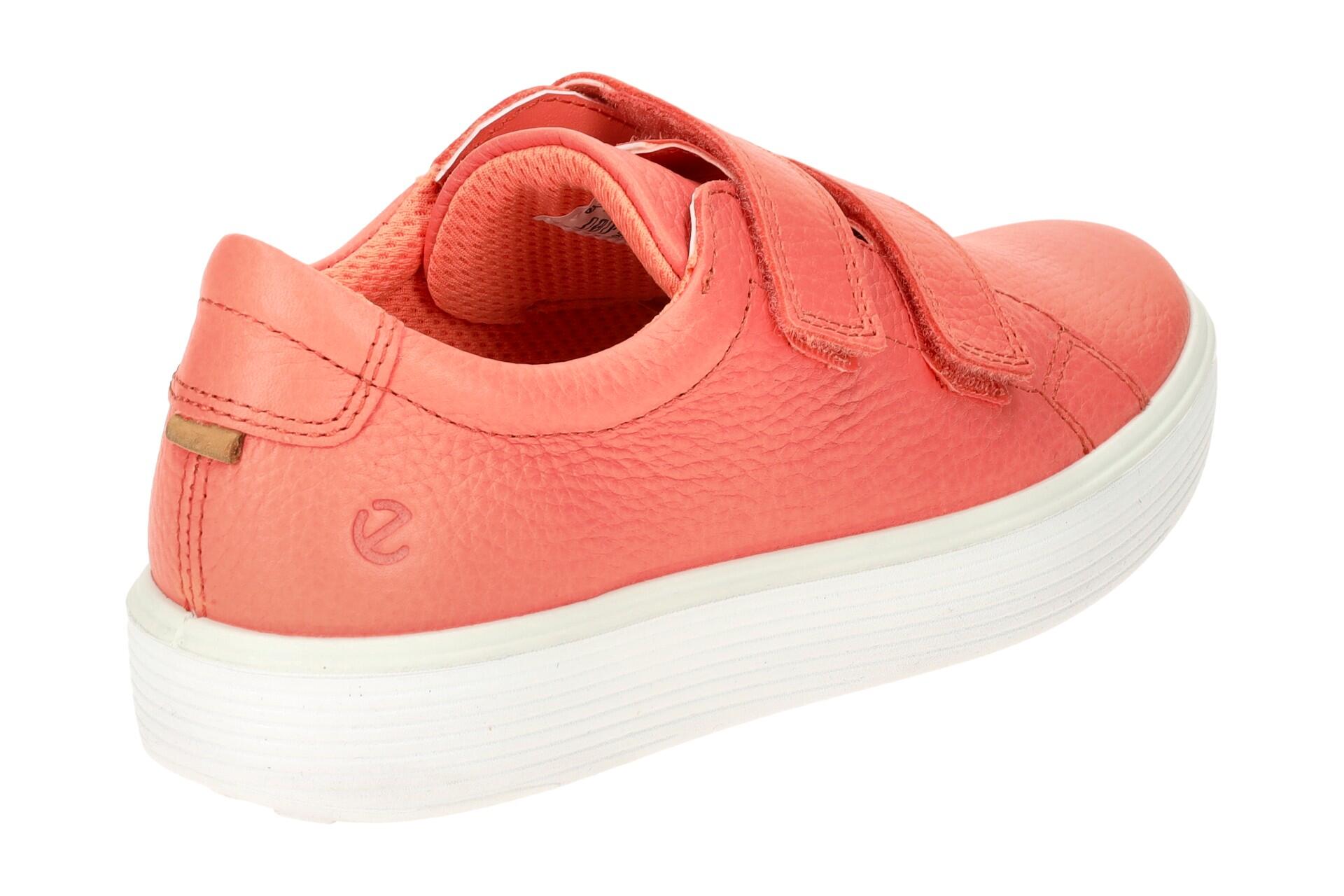Ecco Soft 60 Kinder Schuhe Slipper rot coral Klett 713812 4/7