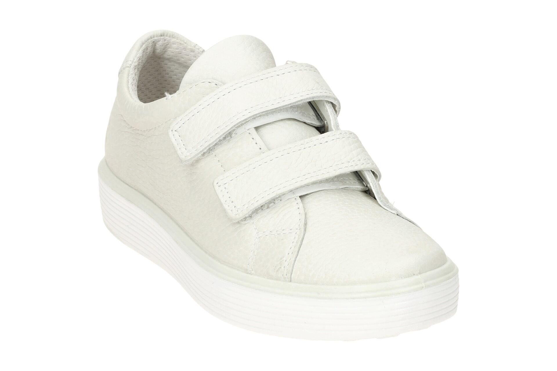 Ecco Soft 60 Kinder Schuhe Slipper weiß Klett 713812 3/7