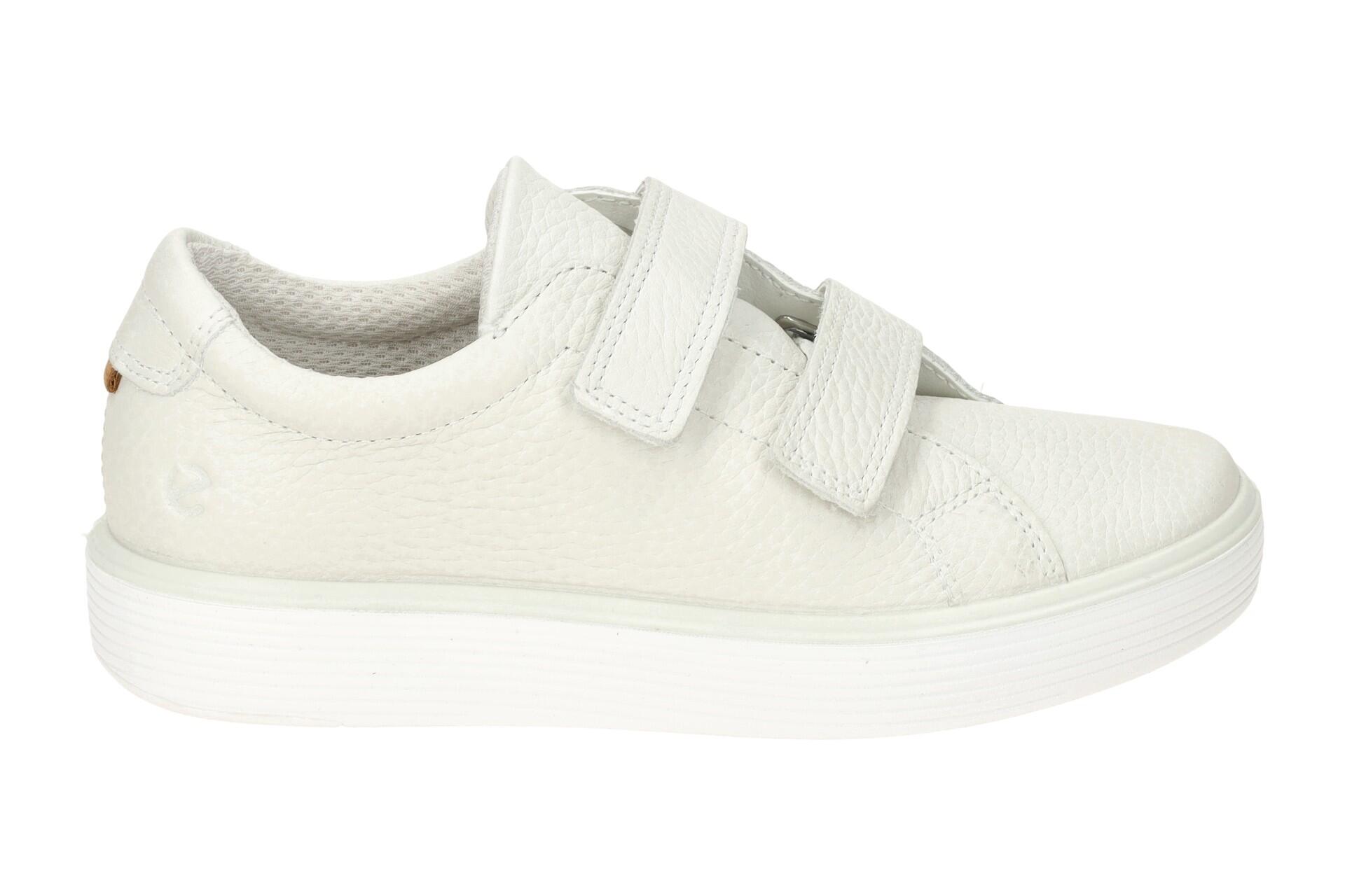 Ecco Soft 60 Kinder Schuhe Slipper weiß Klett 713812 2/7