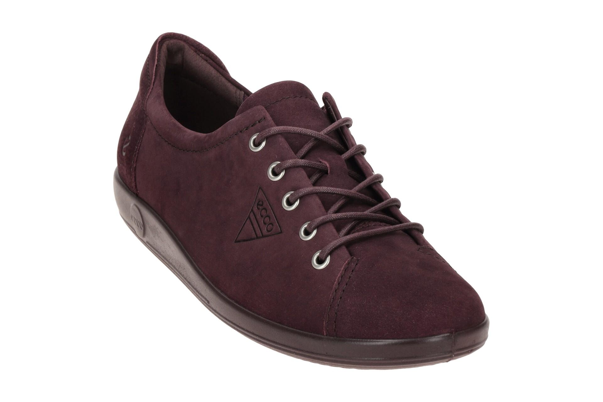 Ecco Soft 2 Schuhe lila Damen Schnürer 206503 3/7