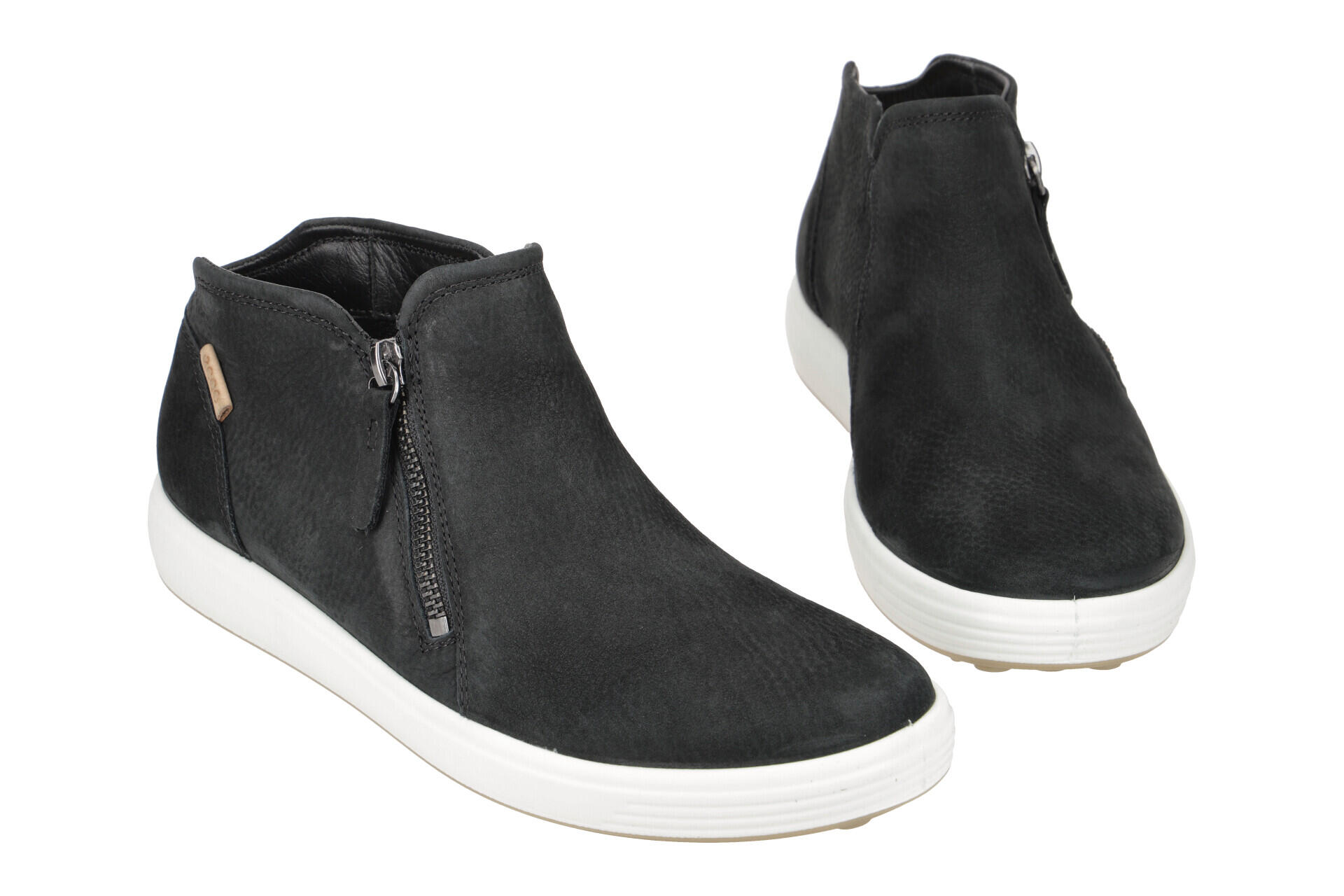 Botines con cremallera de ante mujer Ecco Soft 7 2/7