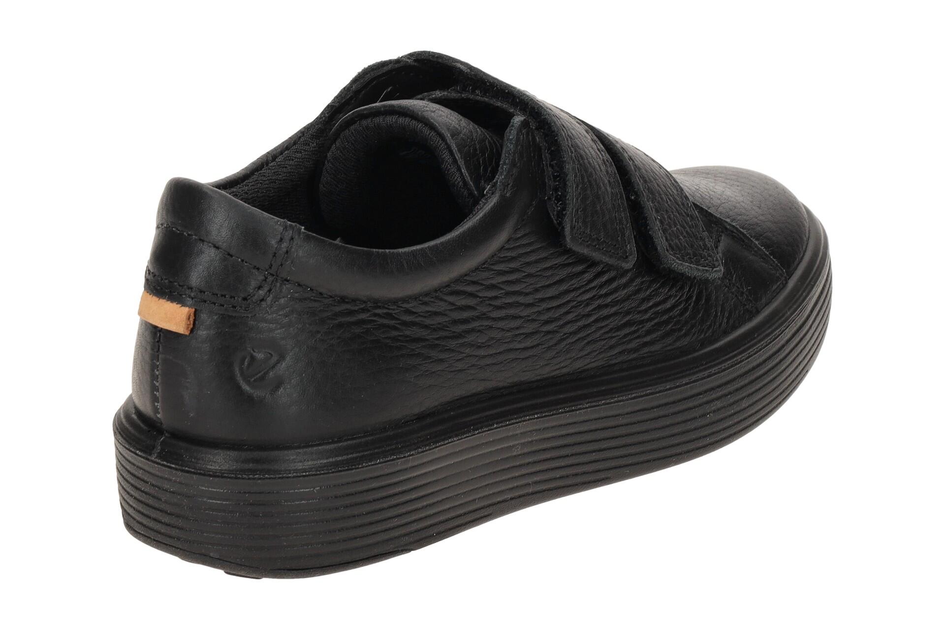 Ecco Soft 60 Kinder Schuhe Slipper schwarz Klett 713812 4/7