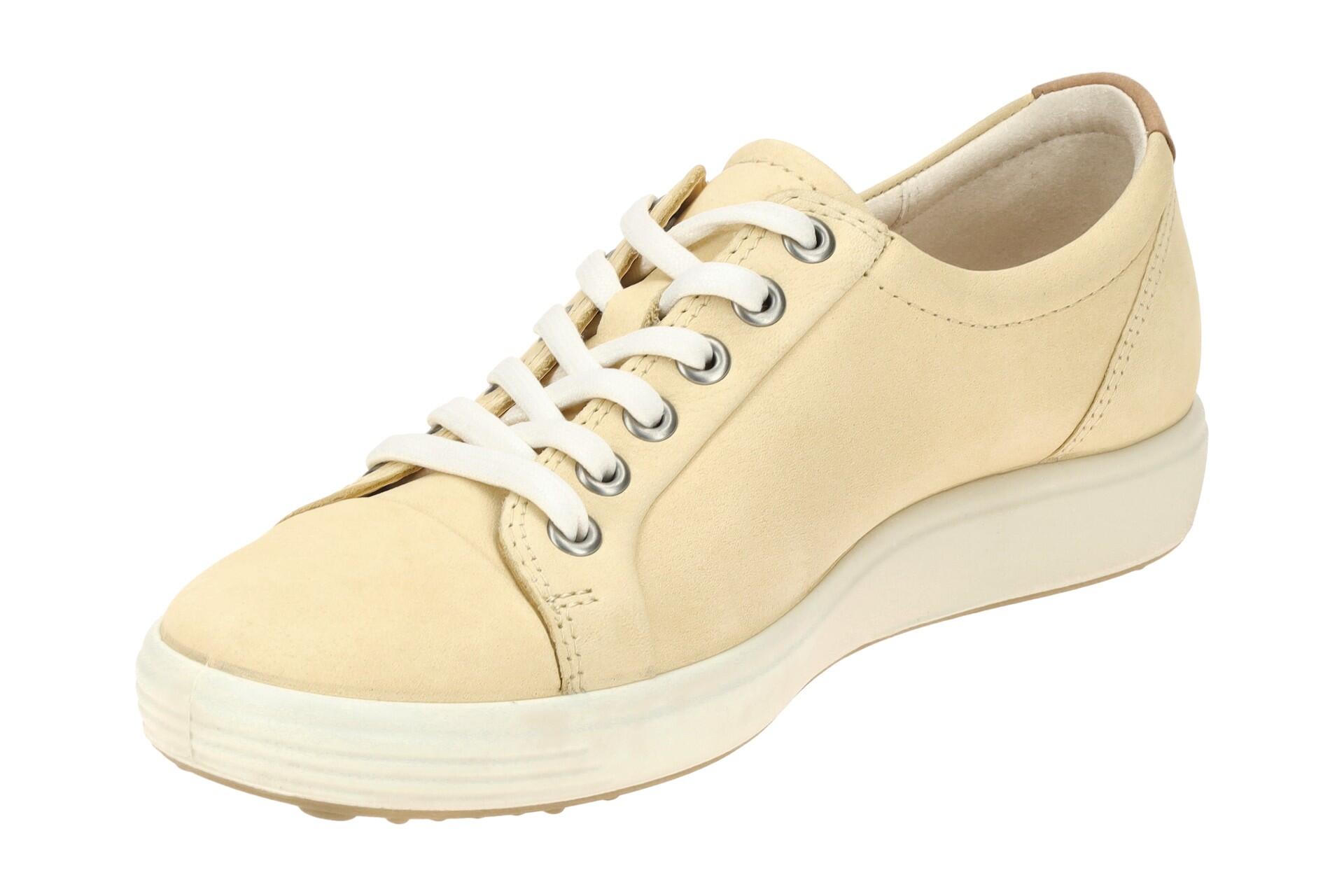 Ecco Soft 7 Schuhe gelb Damen Sneakers 430003 3/7