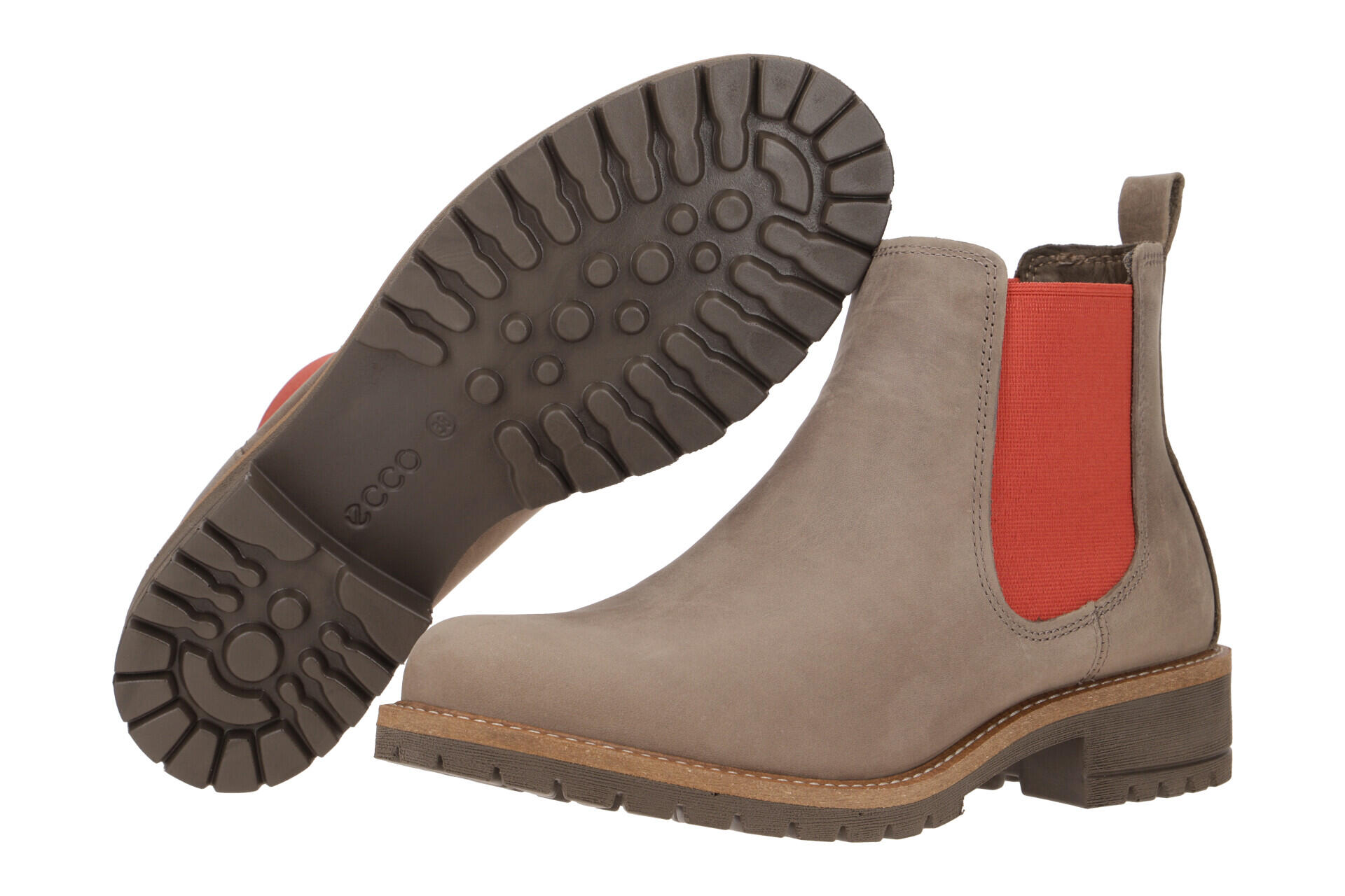 Ecco Elaine Chelsea Stiefelette grau rot 24460302064 3/7