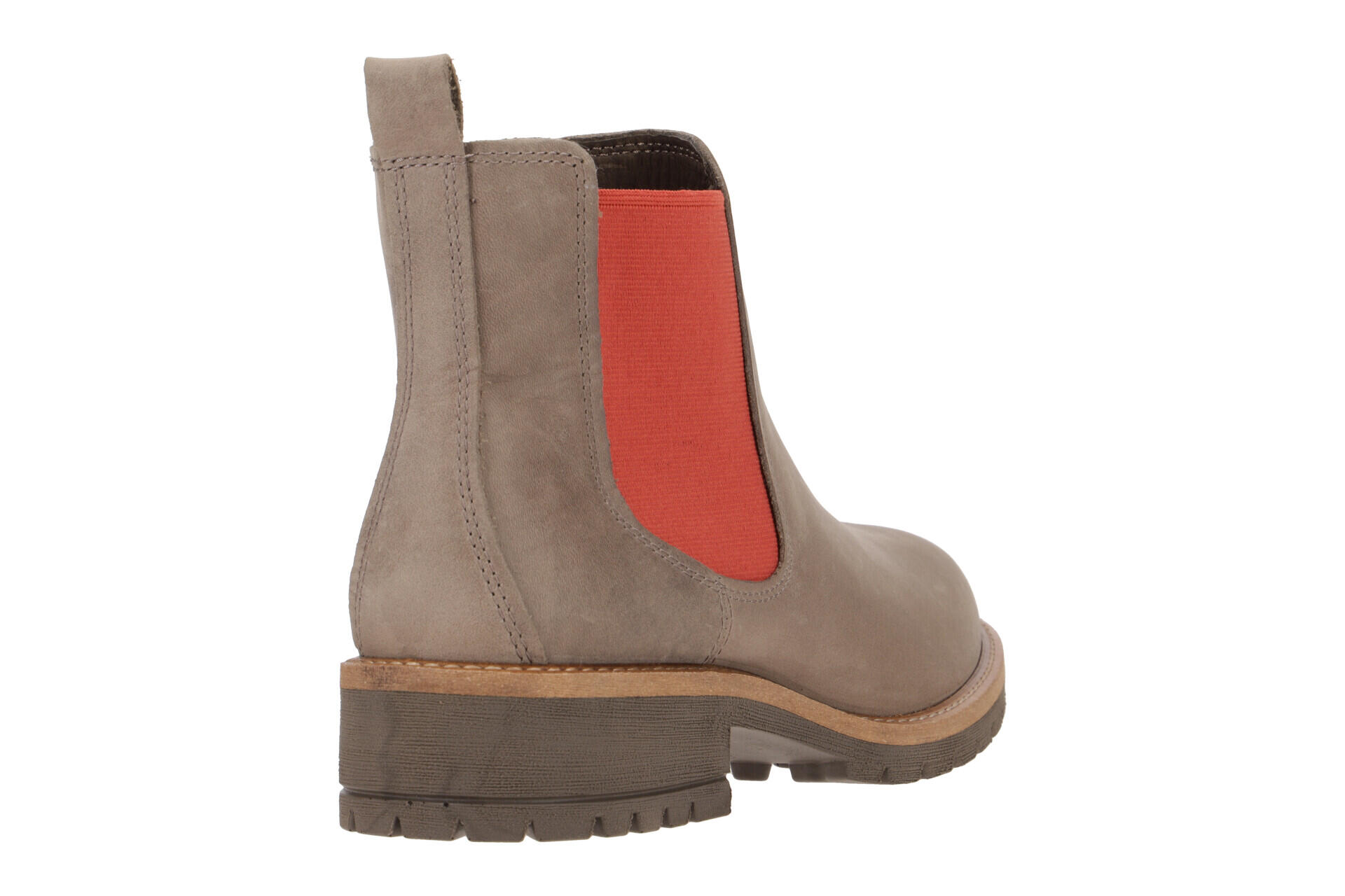 Ecco Elaine Chelsea Stiefelette grau rot 24460302064 6/7