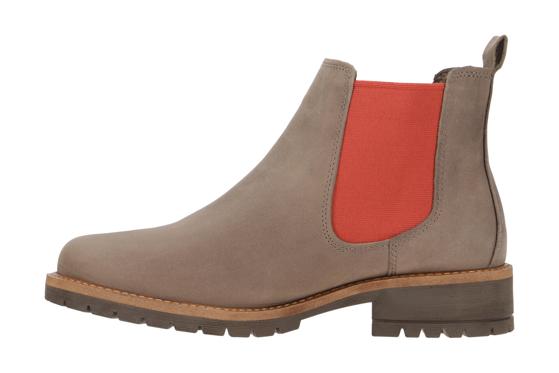 Ecco Elaine Chelsea Stiefelette grau rot 24460302064 5/7