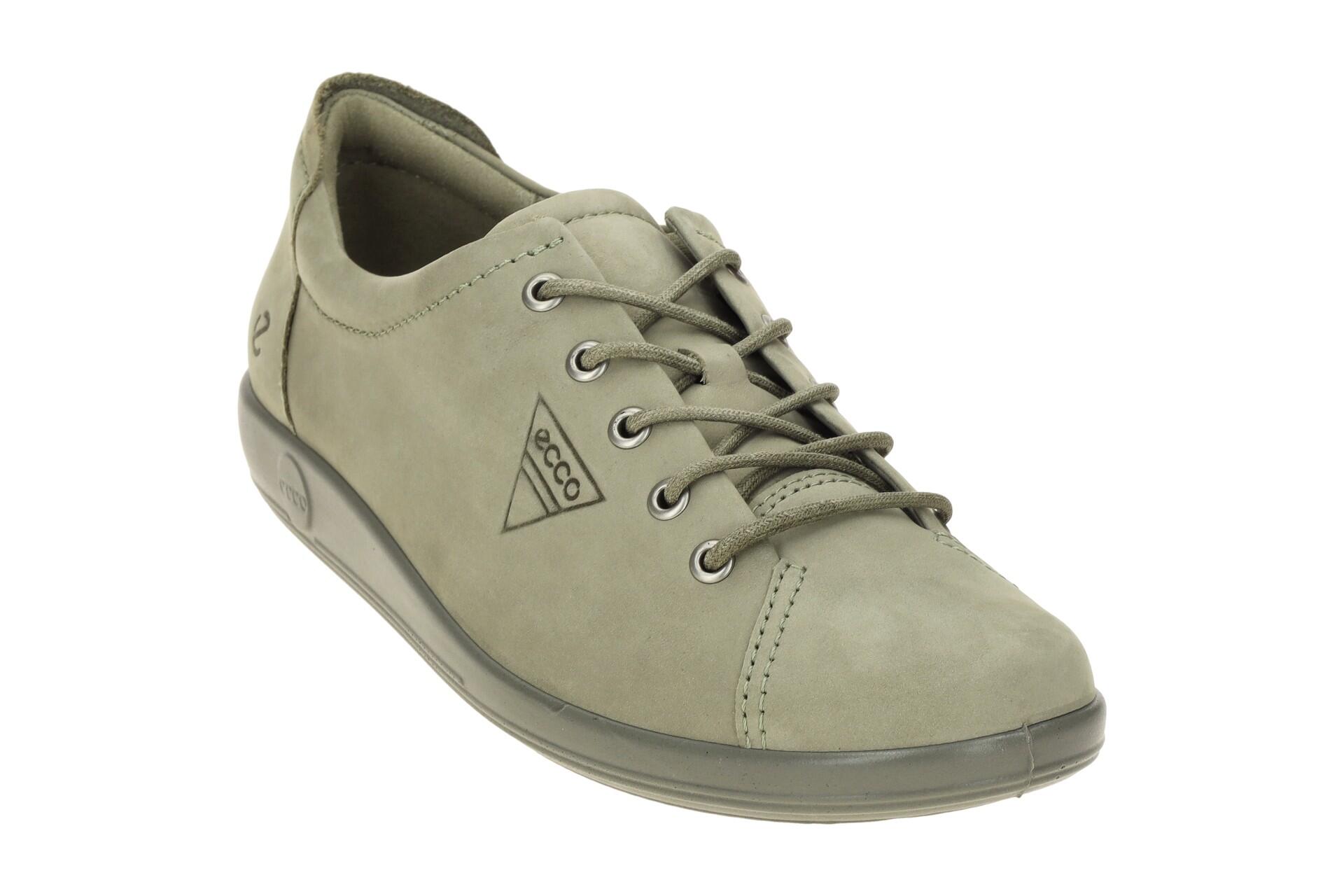 Ecco Soft 2 Schuhe grün vetiver Schnürer 206503 3/7