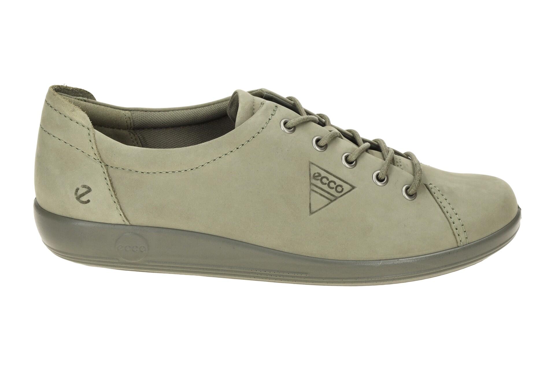 Ecco Soft 2 Schuhe grün vetiver Schnürer 206503 2/7