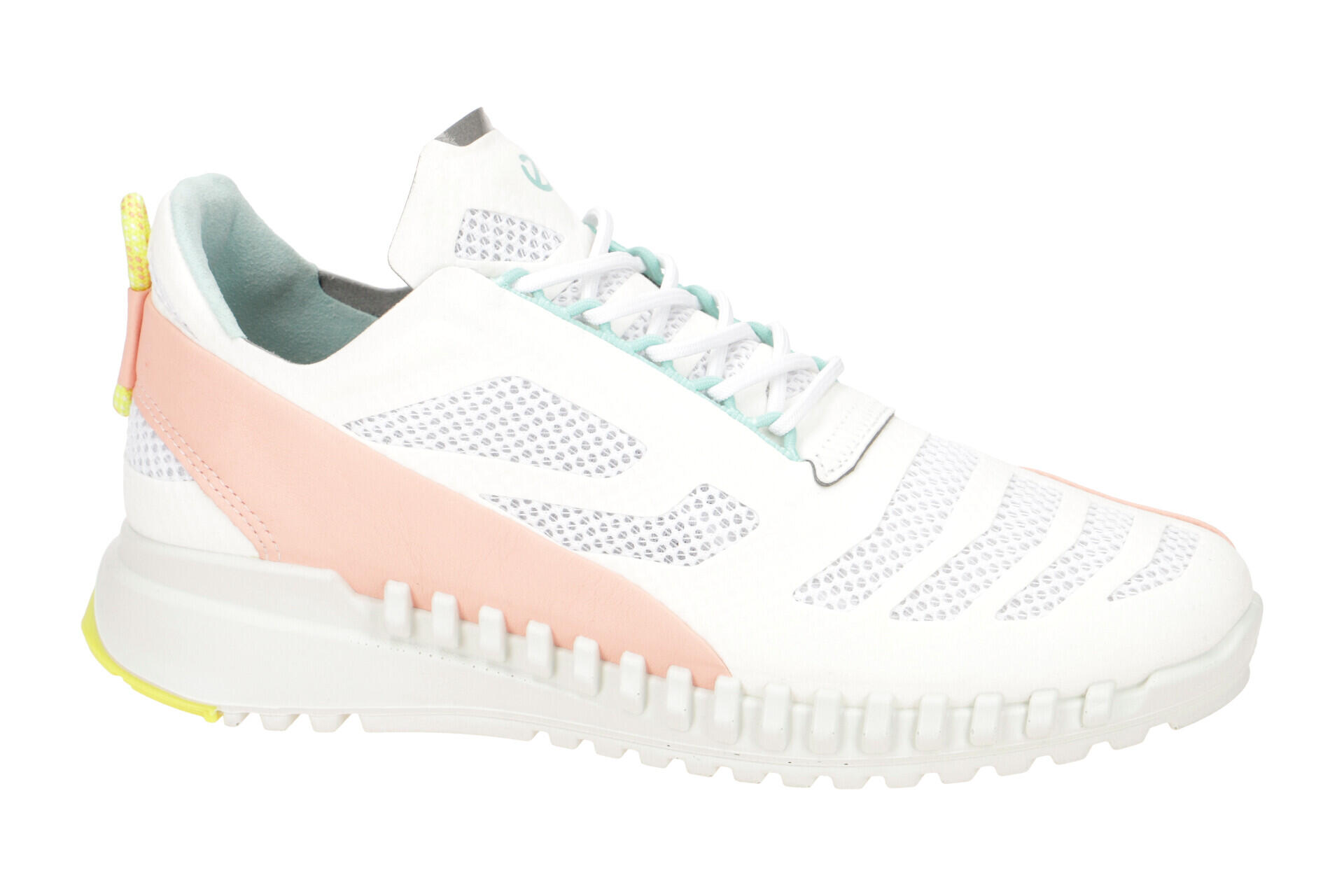 Ecco Zipflex Schuhe weiß rose Damen Sneaker 834803 7/7