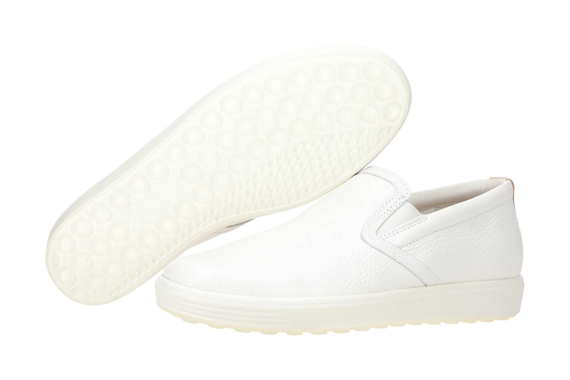 Ecco Soft 7 Slipper Schuhe weiß Damen 470493 3/7