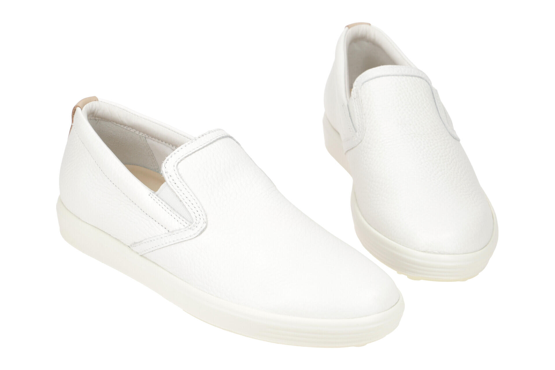 Ecco Soft 7 Slipper Schuhe weiß Damen 470493 2/7