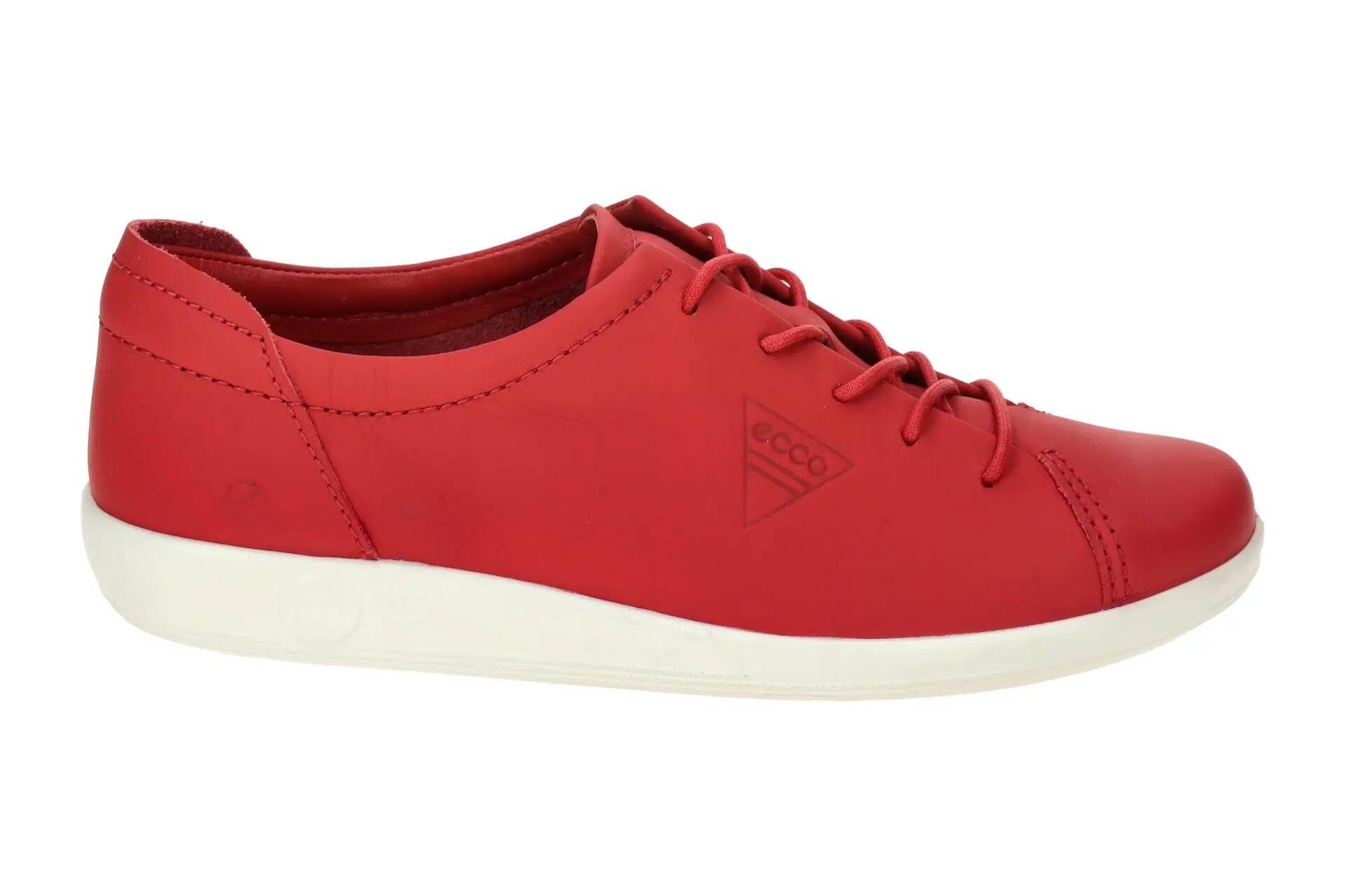 Ecco Soft 2 Schuhe rot matt Jubiläum 206583 2/7