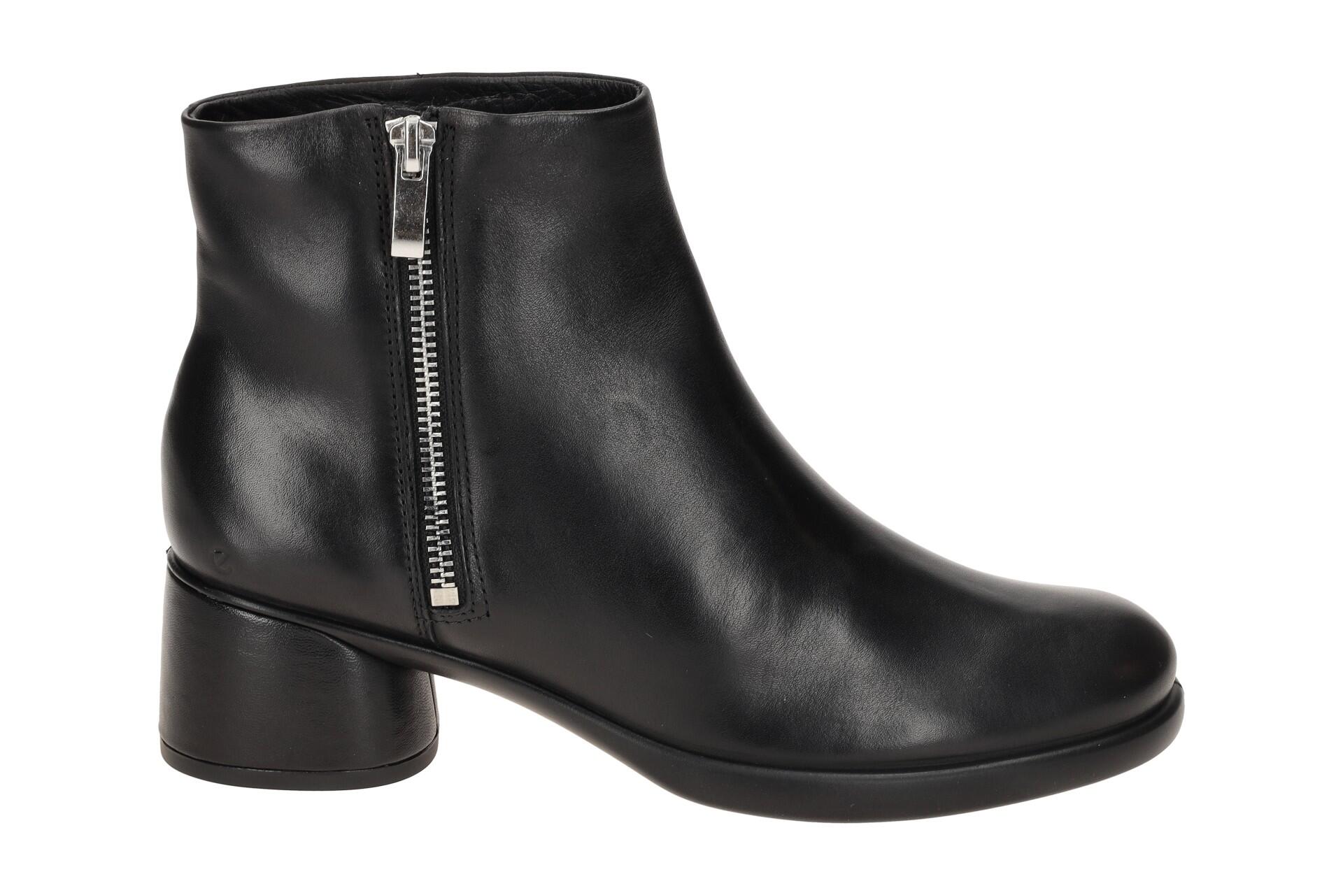 Ecco Sculpted Stiefelette Ankle Boot schwarz Zip 222473 2/7