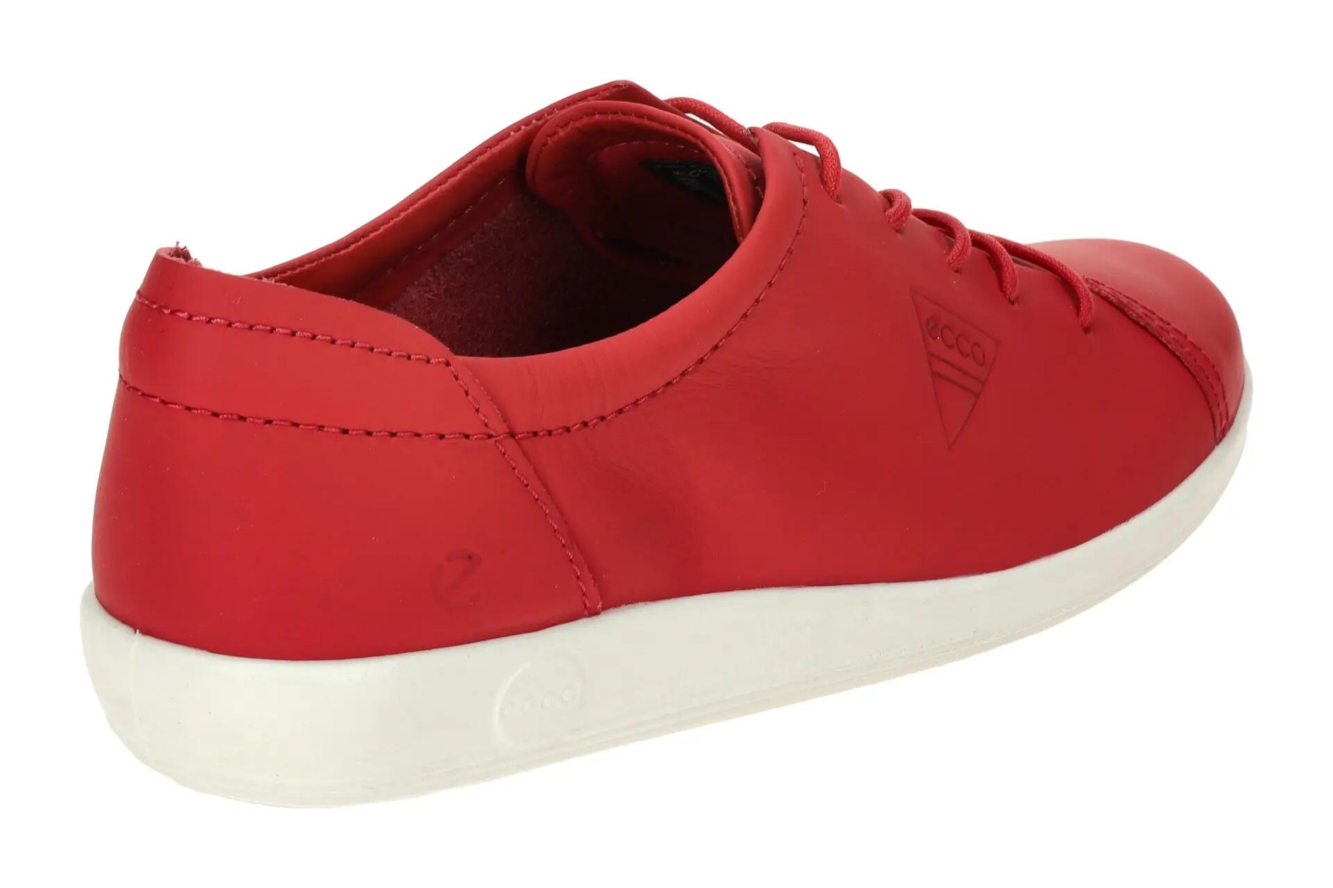 Ecco Soft 2 Schuhe rot matt Jubiläum 206583 4/7