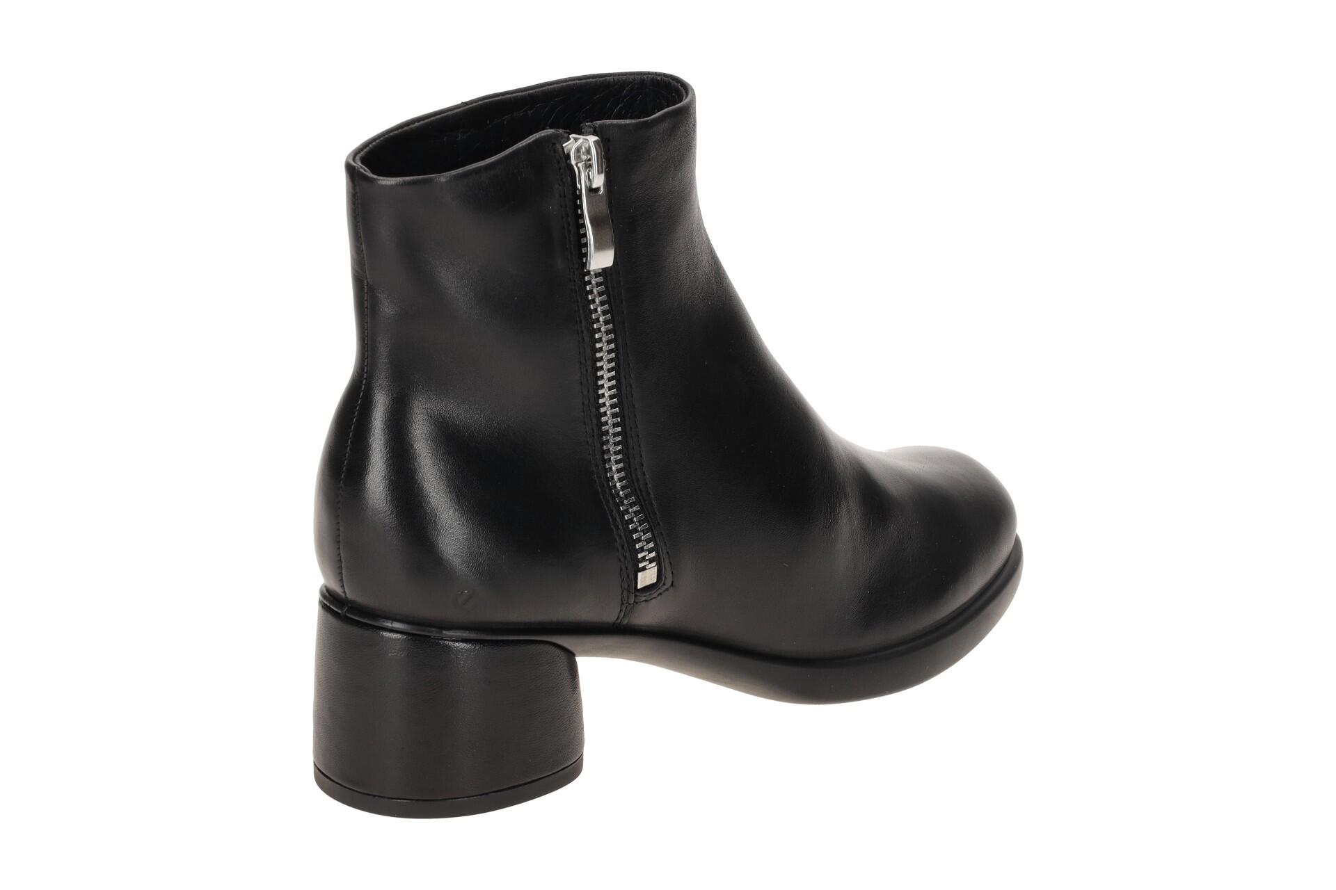 Ecco Sculpted Stiefelette Ankle Boot schwarz Zip 222473 4/7