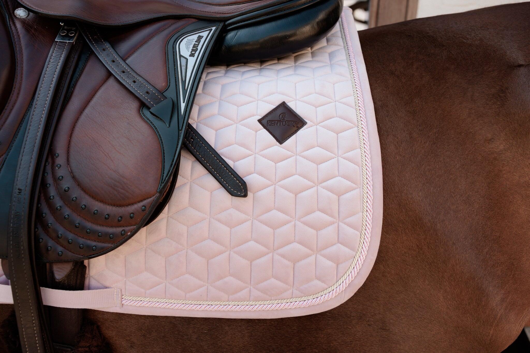 Tapis de selle Velvet Rose pale MIXTE - Kentucky 4/5