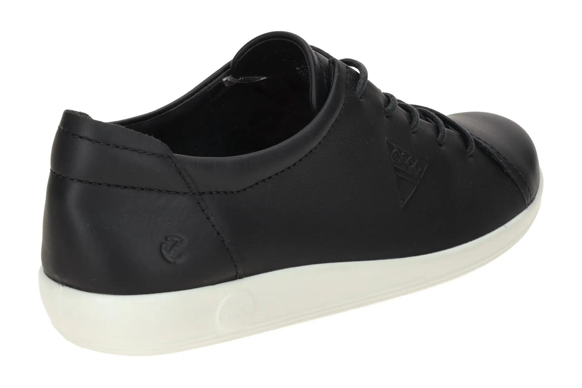 Ecco Soft 2 Schuhe schwarz weiß Jubiläum 206583 4/7
