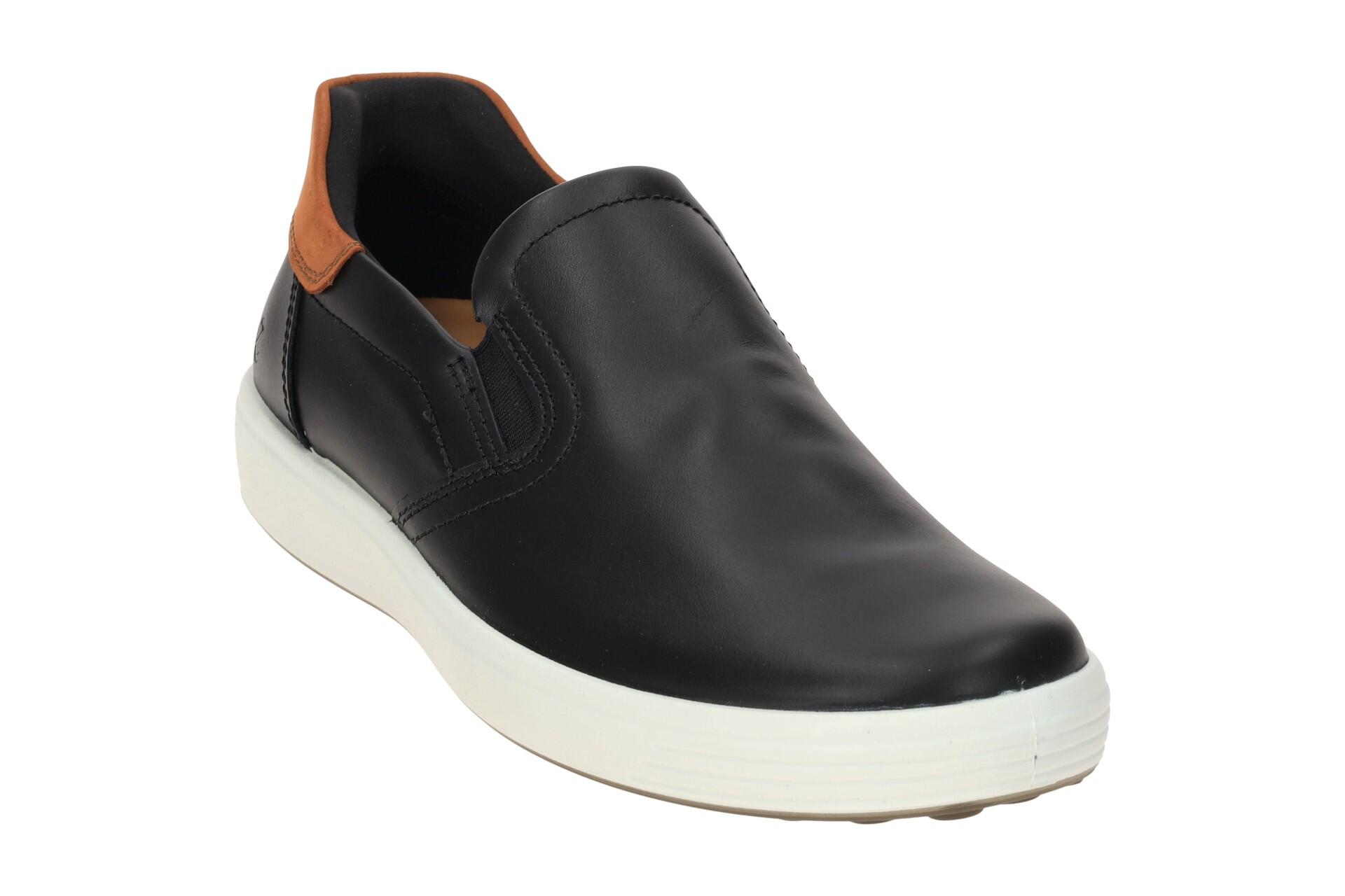 Ecco Soft 7 Slipper Schuhe schwarz braun Herren 470834 3/7