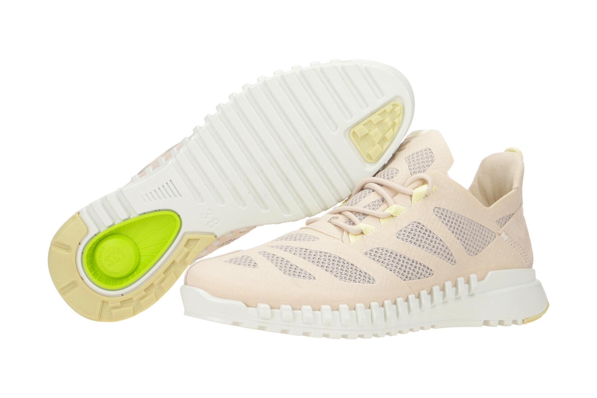Ecco Zipflex Schuhe beige rose Damen Sneaker 803783 3/7