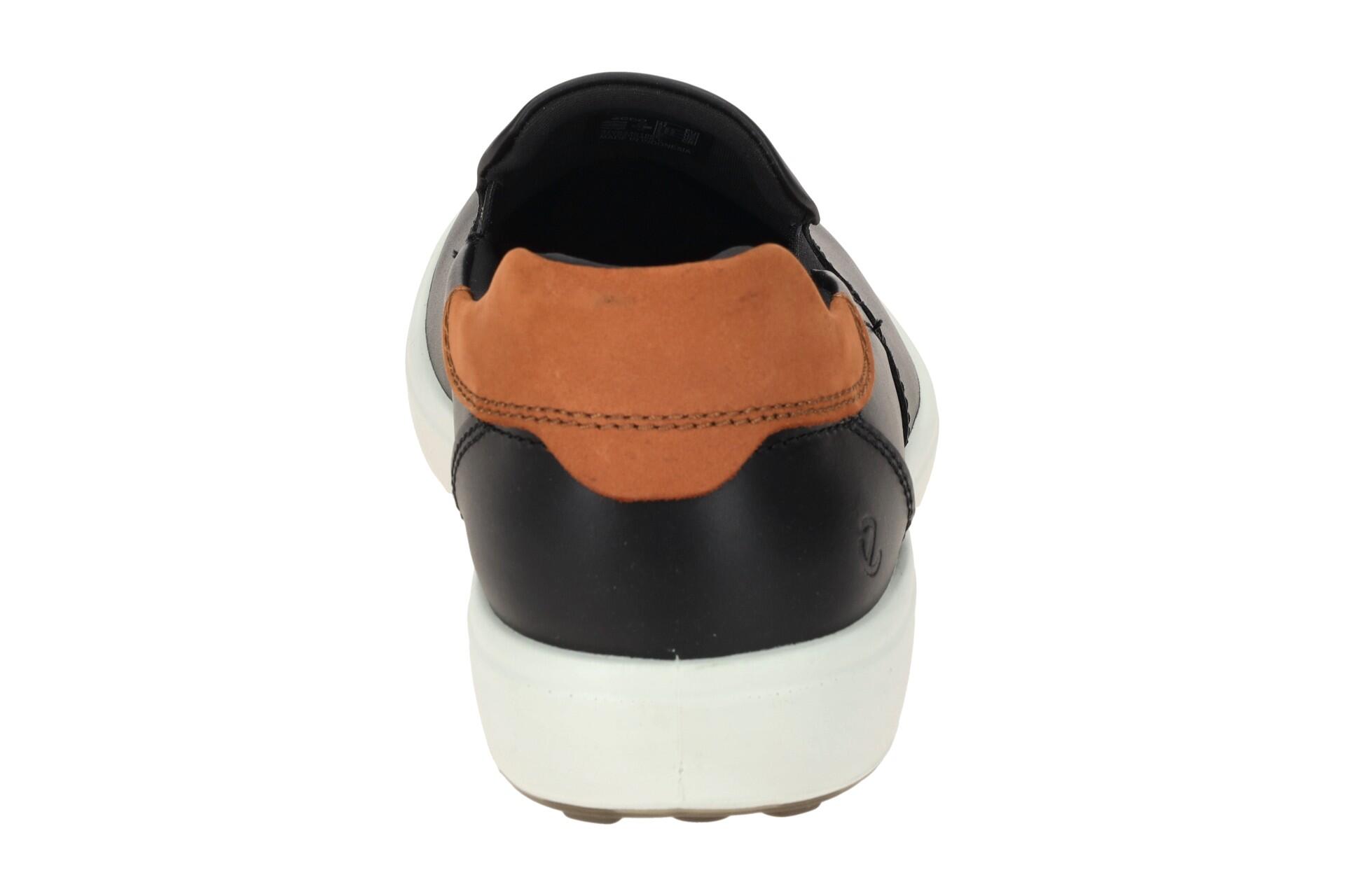Ecco Soft 7 Slipper Schuhe schwarz braun Herren 470834 5/7