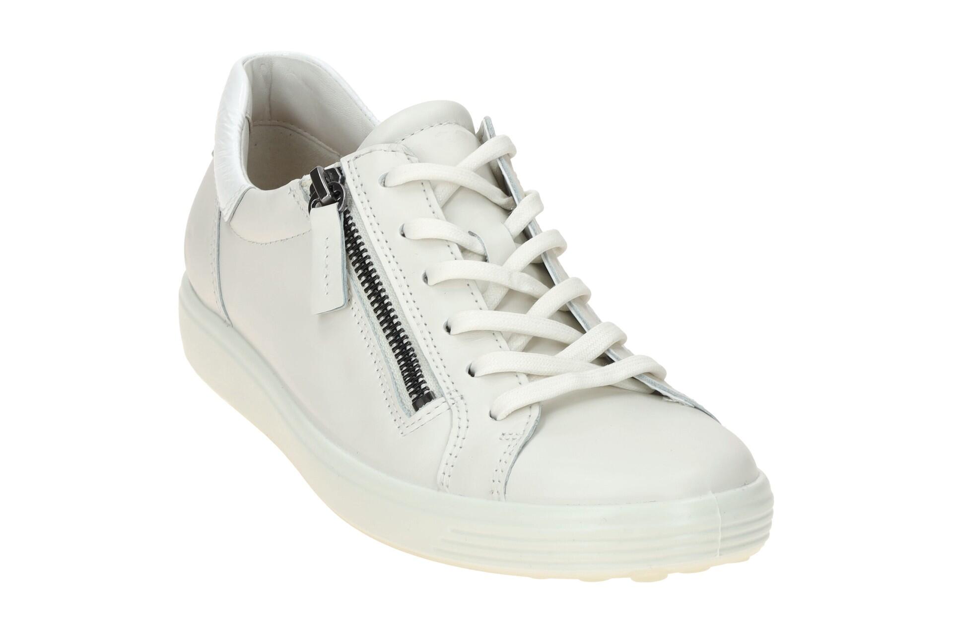 Ecco Soft 7 Schuhe weiß Sneakers 490553 3/7