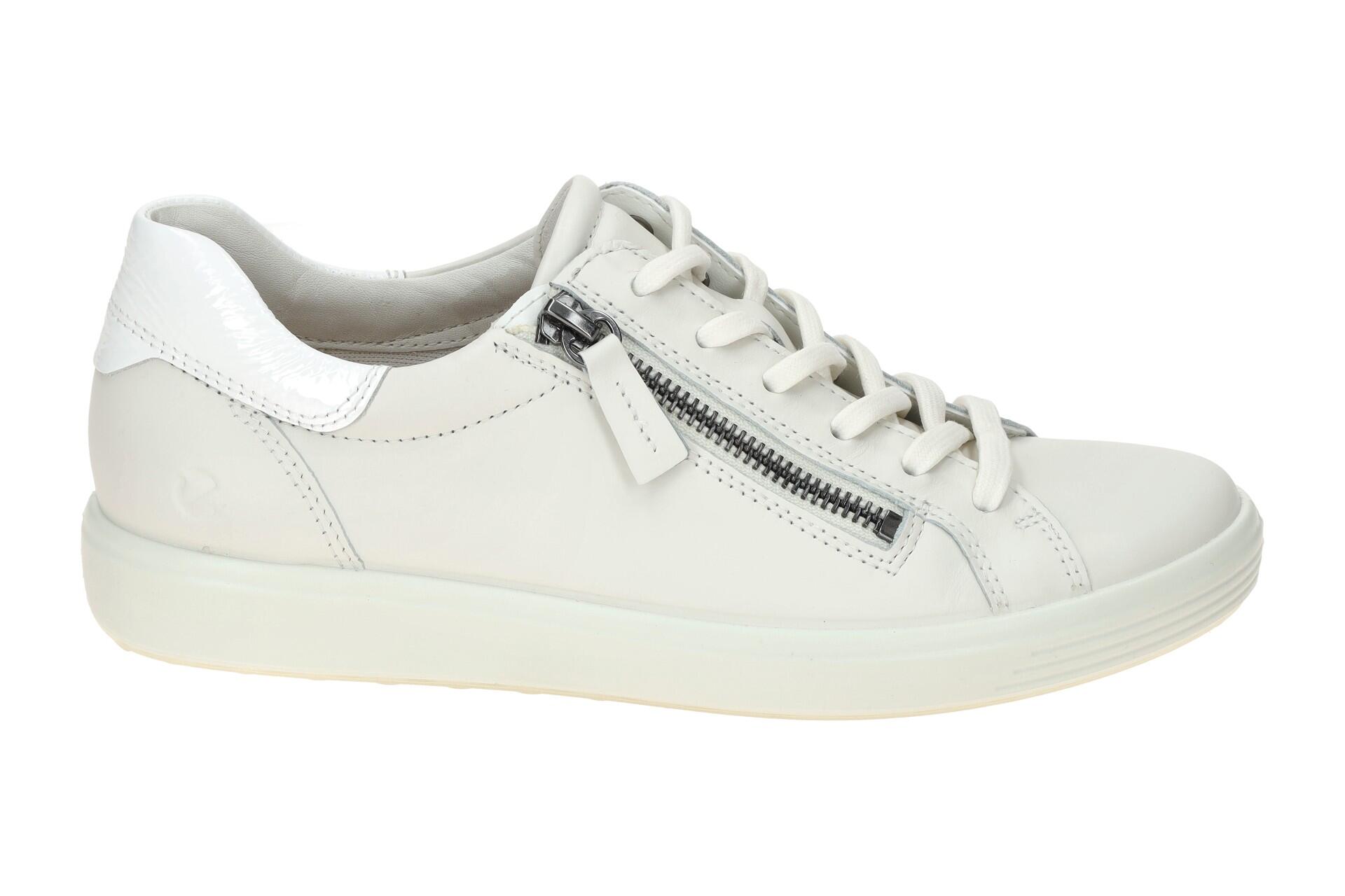 Ecco Soft 7 Schuhe weiß Sneakers 490553 2/7