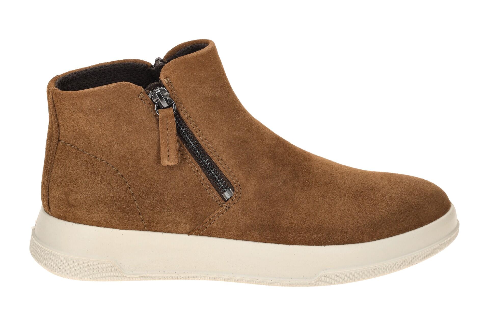 Ecco Move Stiefelette braun camel Damen Zip 223823 2/7