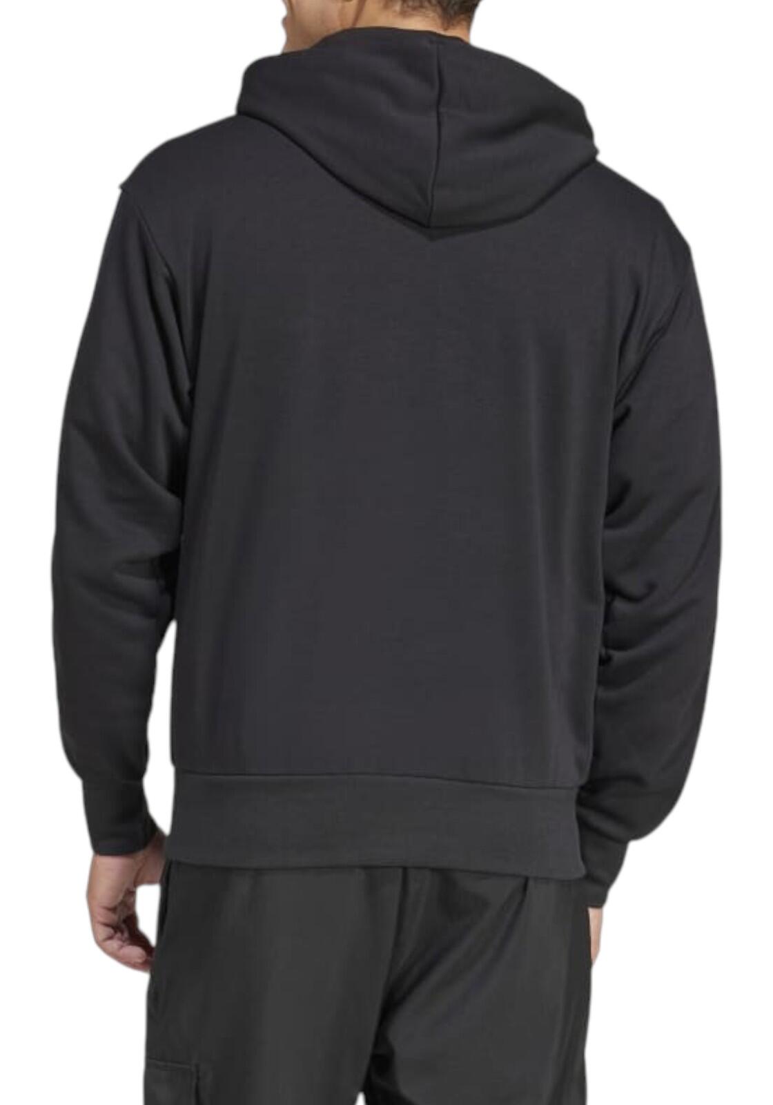 Camisola com capuz adidas Essentials 3-Stripes French Terry 3/7