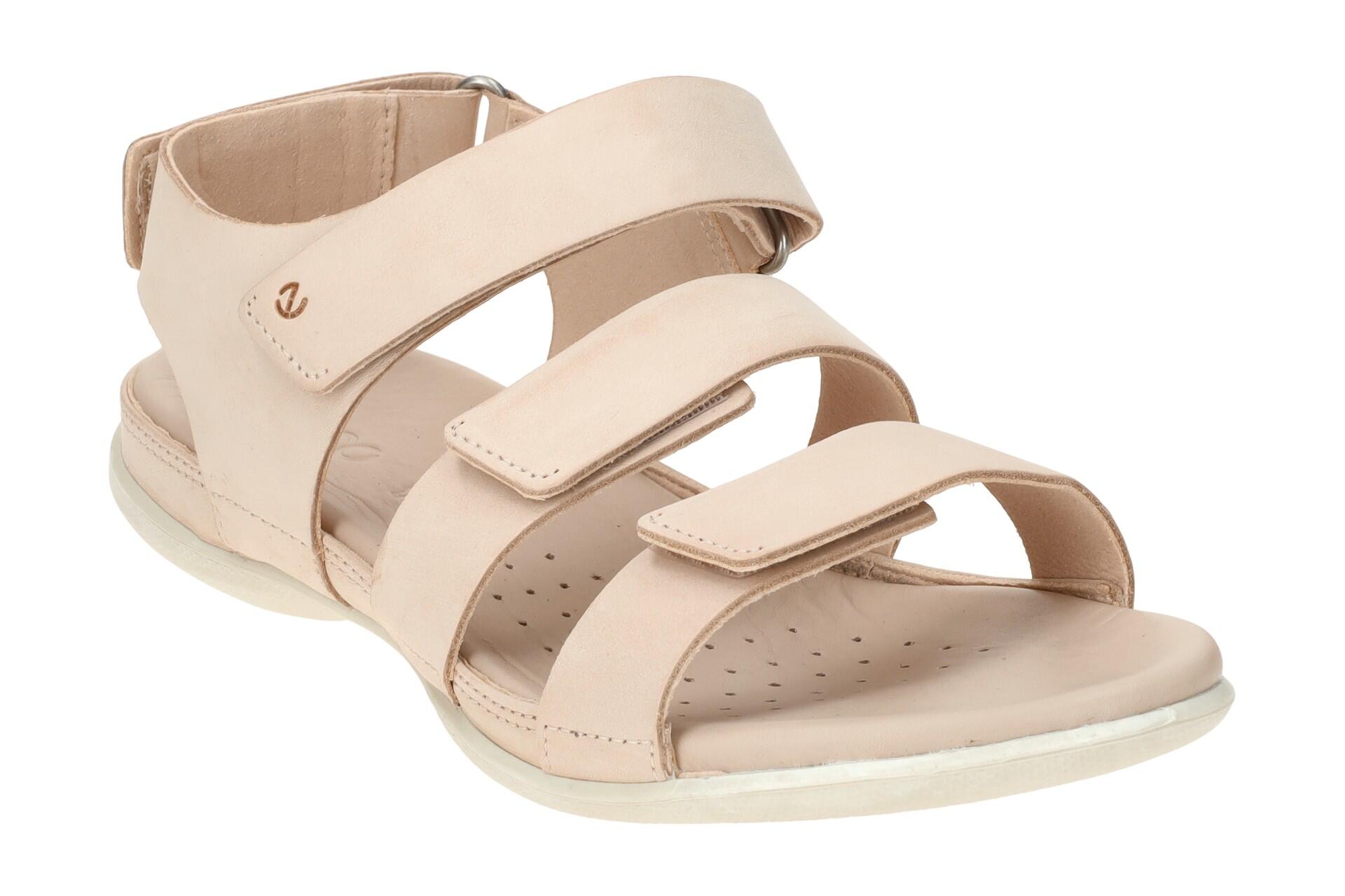 ecco Flash Damen Klett Sandale rosa Nubuck 3/7