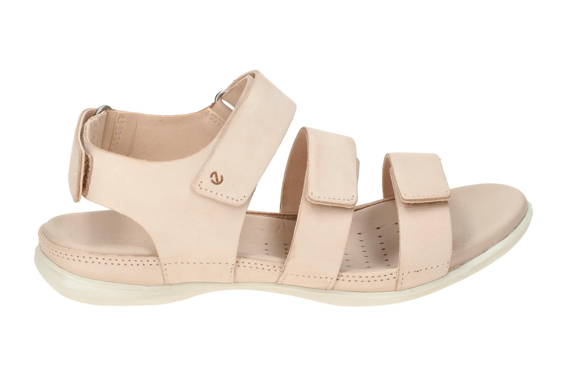 ecco Flash Damen Klett Sandale rosa Nubuck 2/7