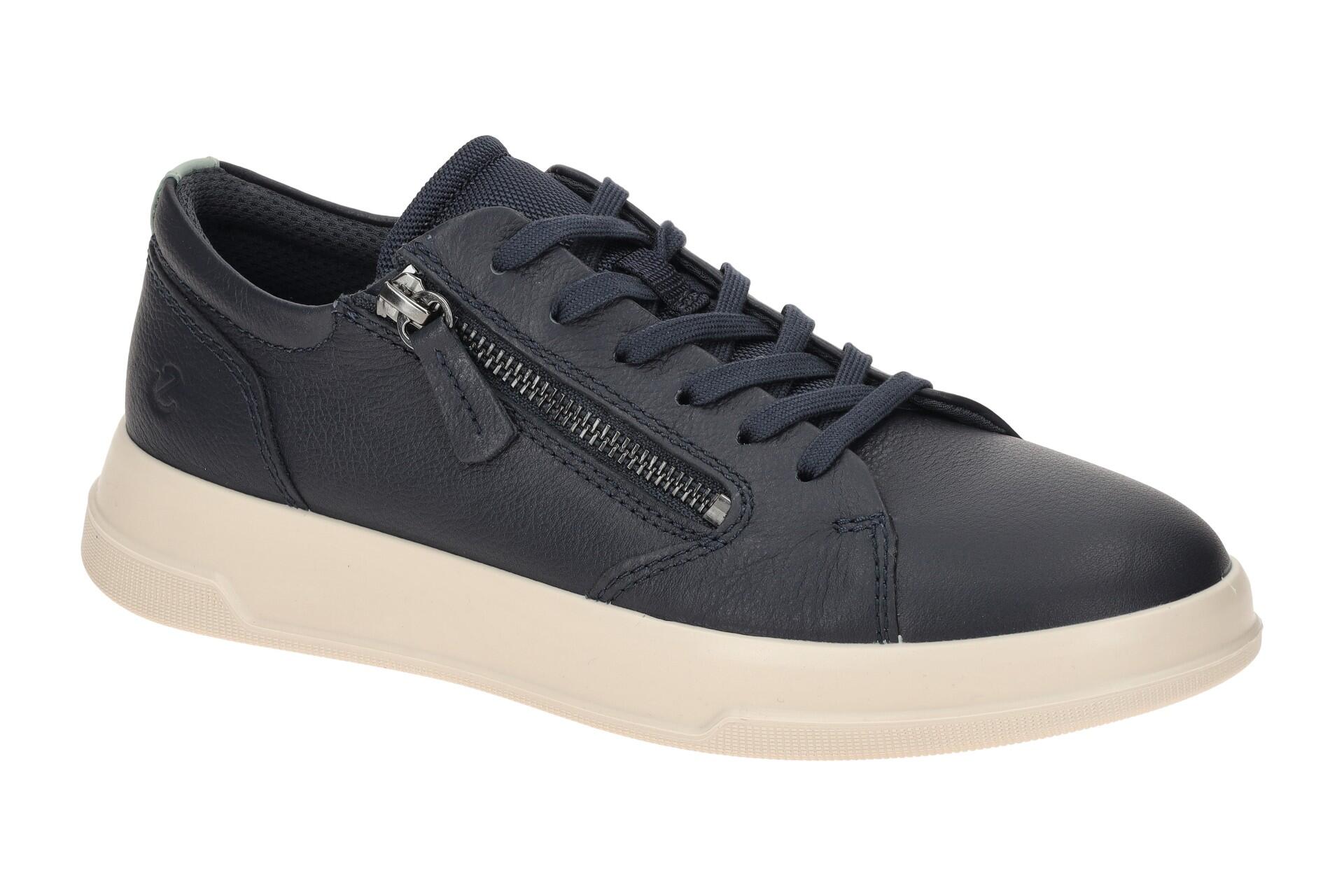 Ecco MOVE Damenschuhe - bequeme Schnür- Halbschuhe blau Freizeit NEU 1/7