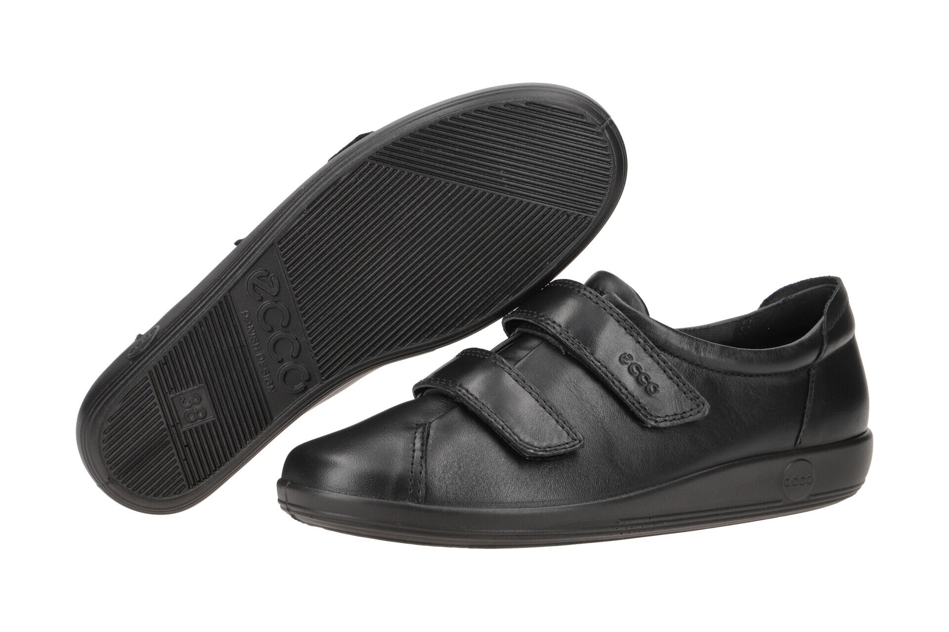 Ecco Soft 2 Schuhe schwarz Klett 206513 3/7