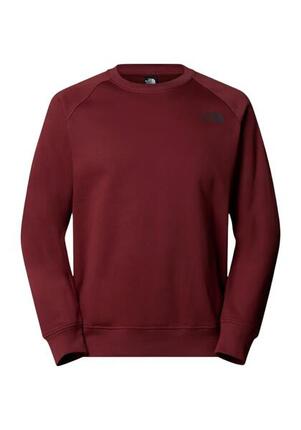 Pull The North Face Raglan Box NSE Crew - rouge.