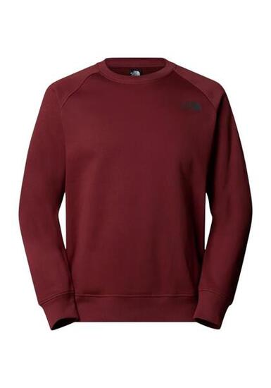Pull The North Face Raglan Box NSE Crew - rouge.