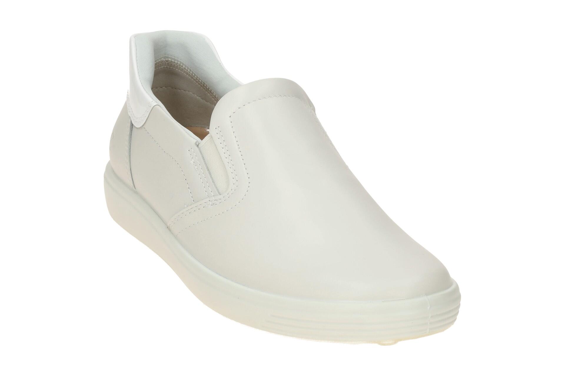 Ecco Soft 7 Slipper Schuhe weiß offwhite Damen 470853 3/7