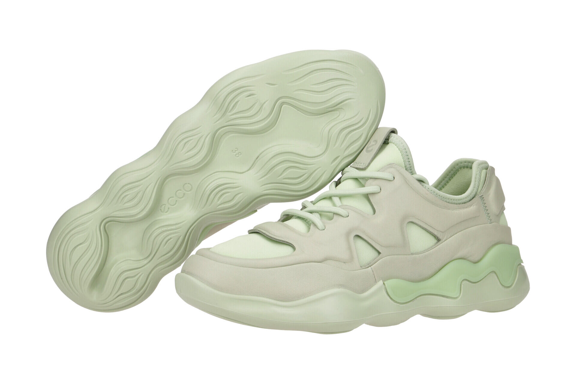 Ecco Elo Schuhe Damen Sneaker grün 810833 3/7