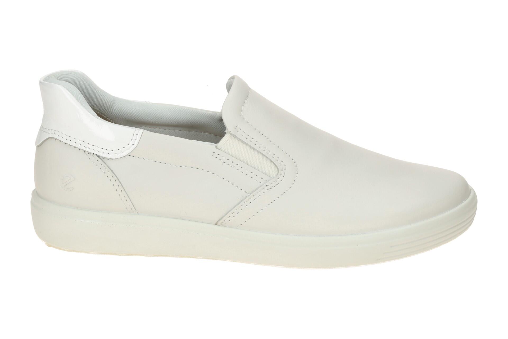 Ecco Soft 7 Slipper Schuhe weiß offwhite Damen 470853 2/7