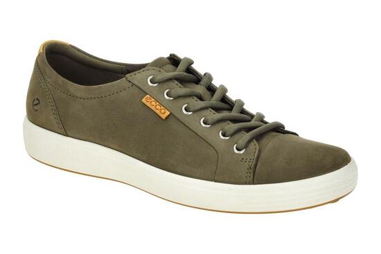Ecco Soft 7 Schuhe dunkelgrün tarmac Nubuck Herren