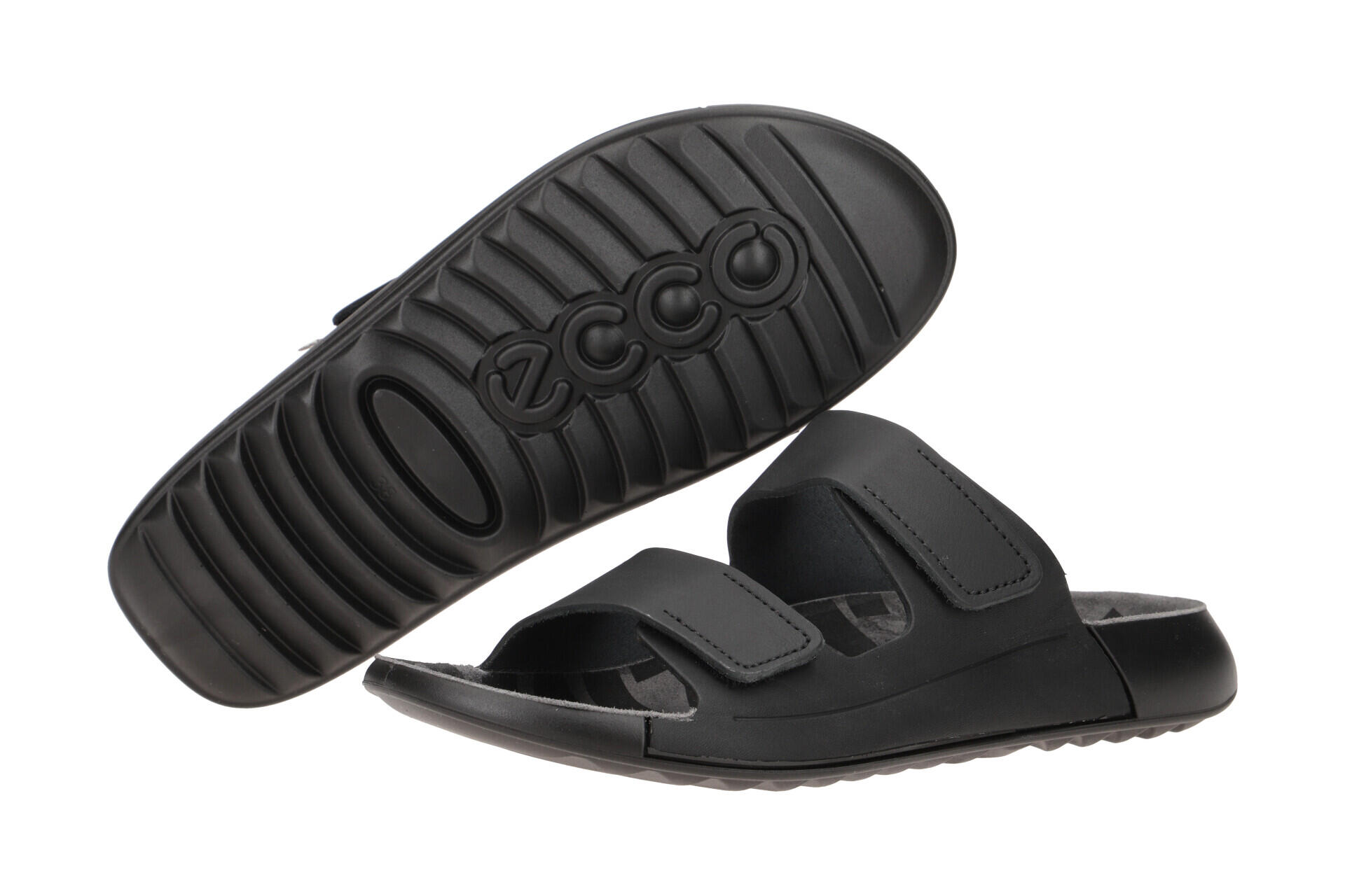 Ecco Cozmo Pantolette schwarz 2fach Klett 206823 3/7