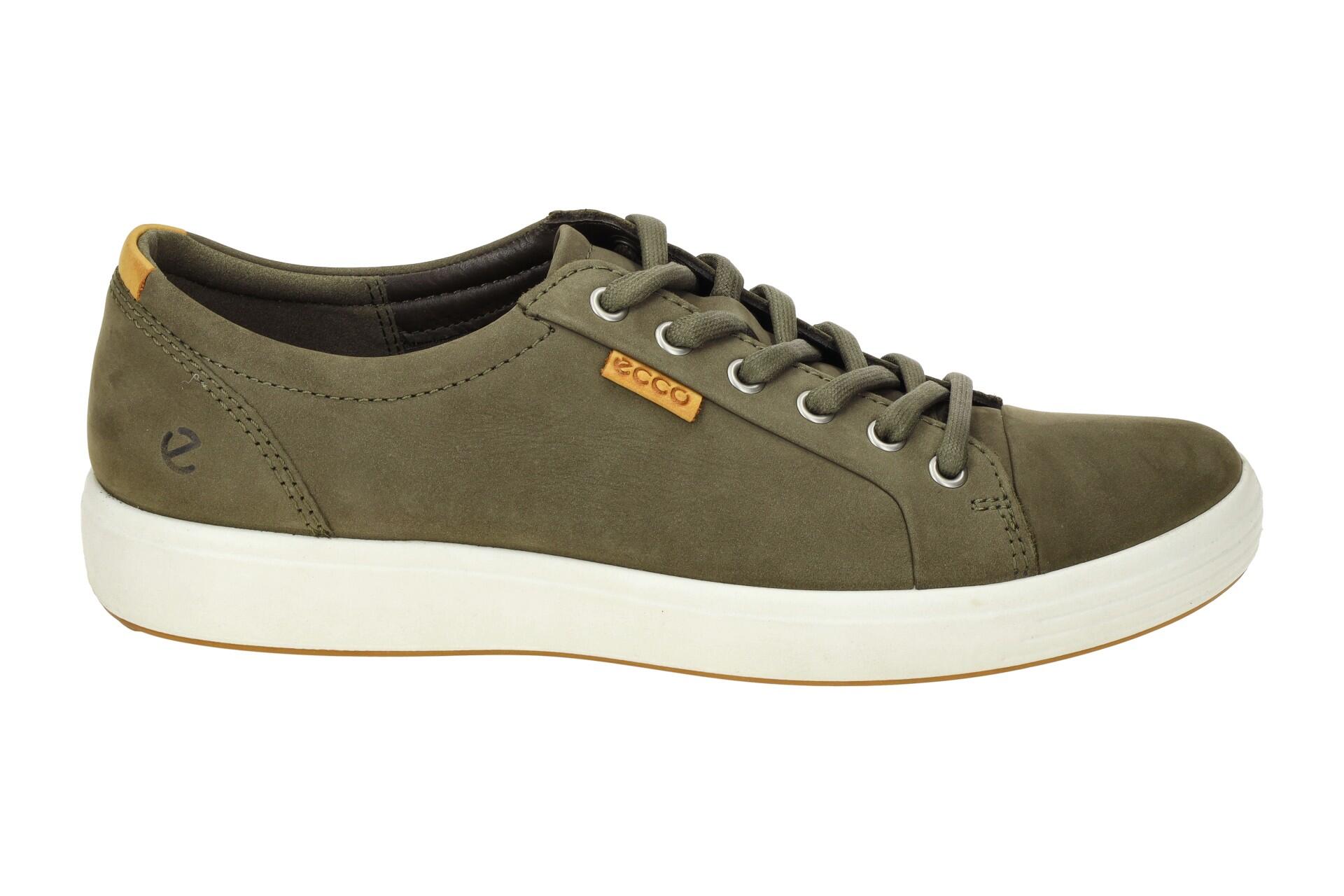 Ecco Soft 7 Schuhe dunkelgrün tarmac Nubuck Herren 2/7