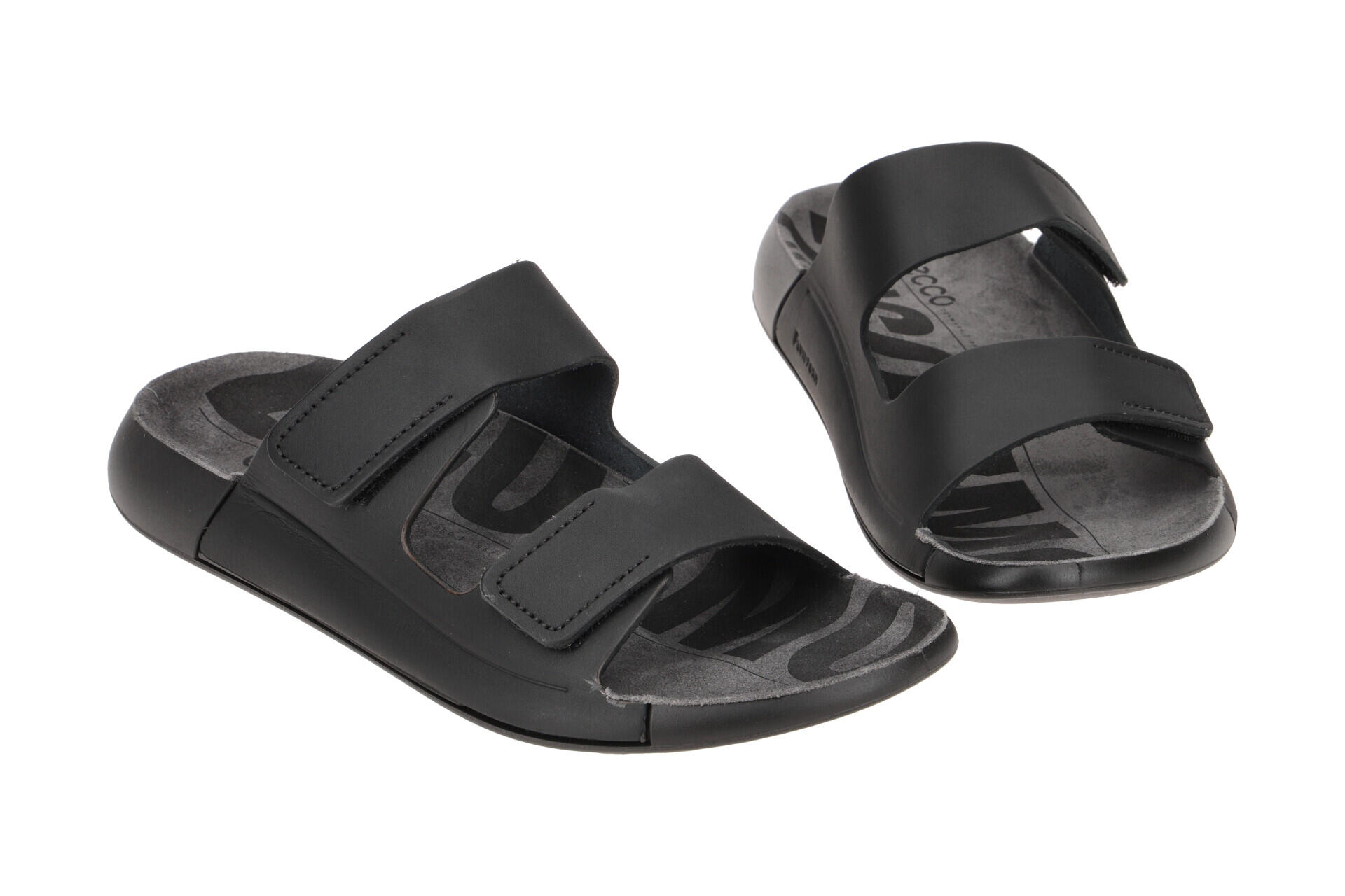 Ecco Cozmo Pantolette schwarz 2fach Klett 206823 2/7