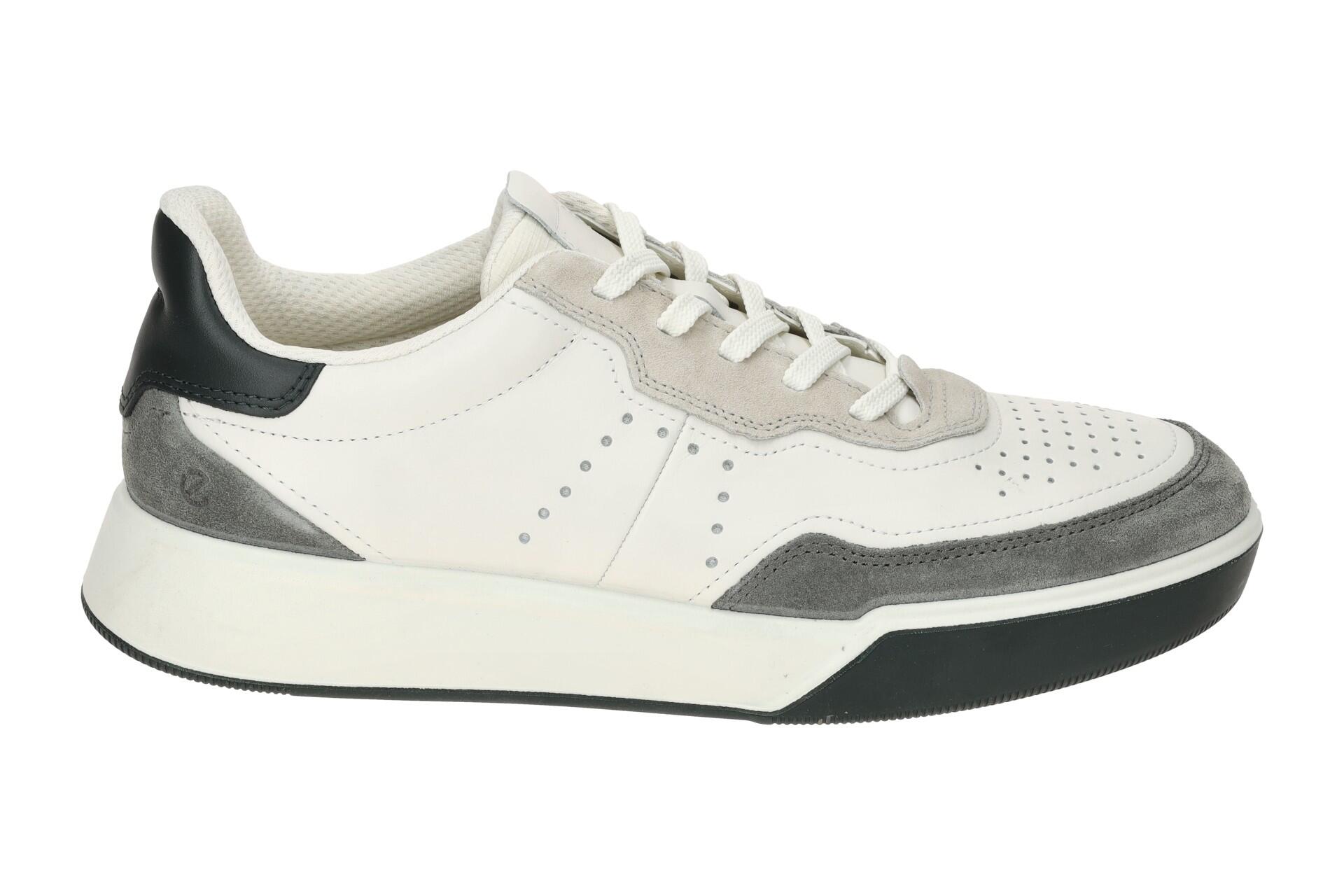 ecco Street Court Schuhe weiß grau 539814 2/7