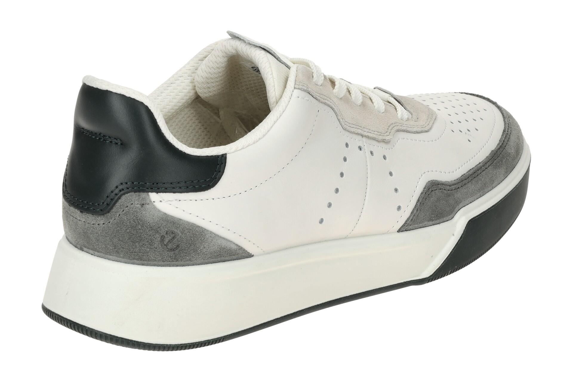 ecco Street Court Schuhe weiß grau 539814 4/7