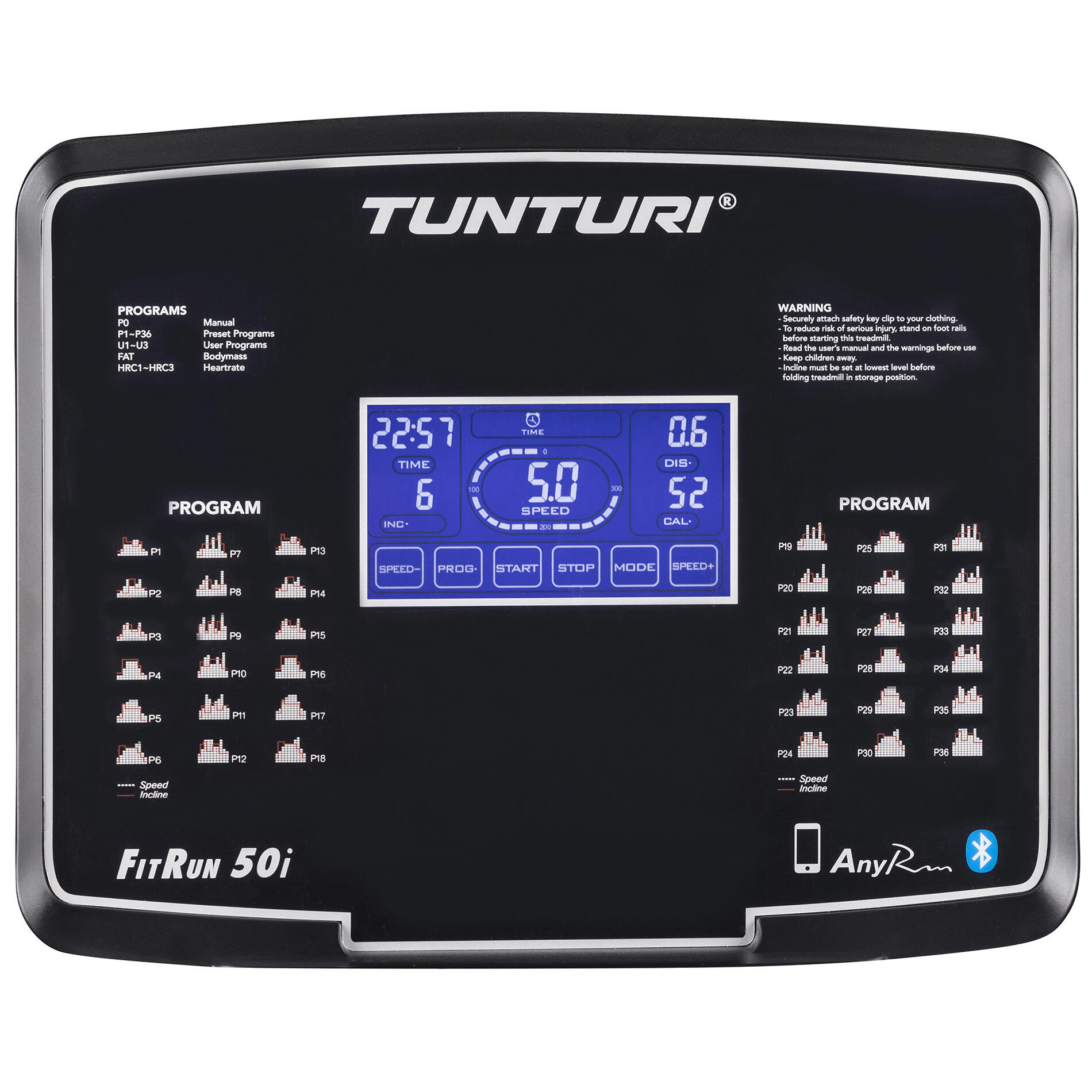 CINTA DE CORRER FITRUN 50i TUNTURI 3/7